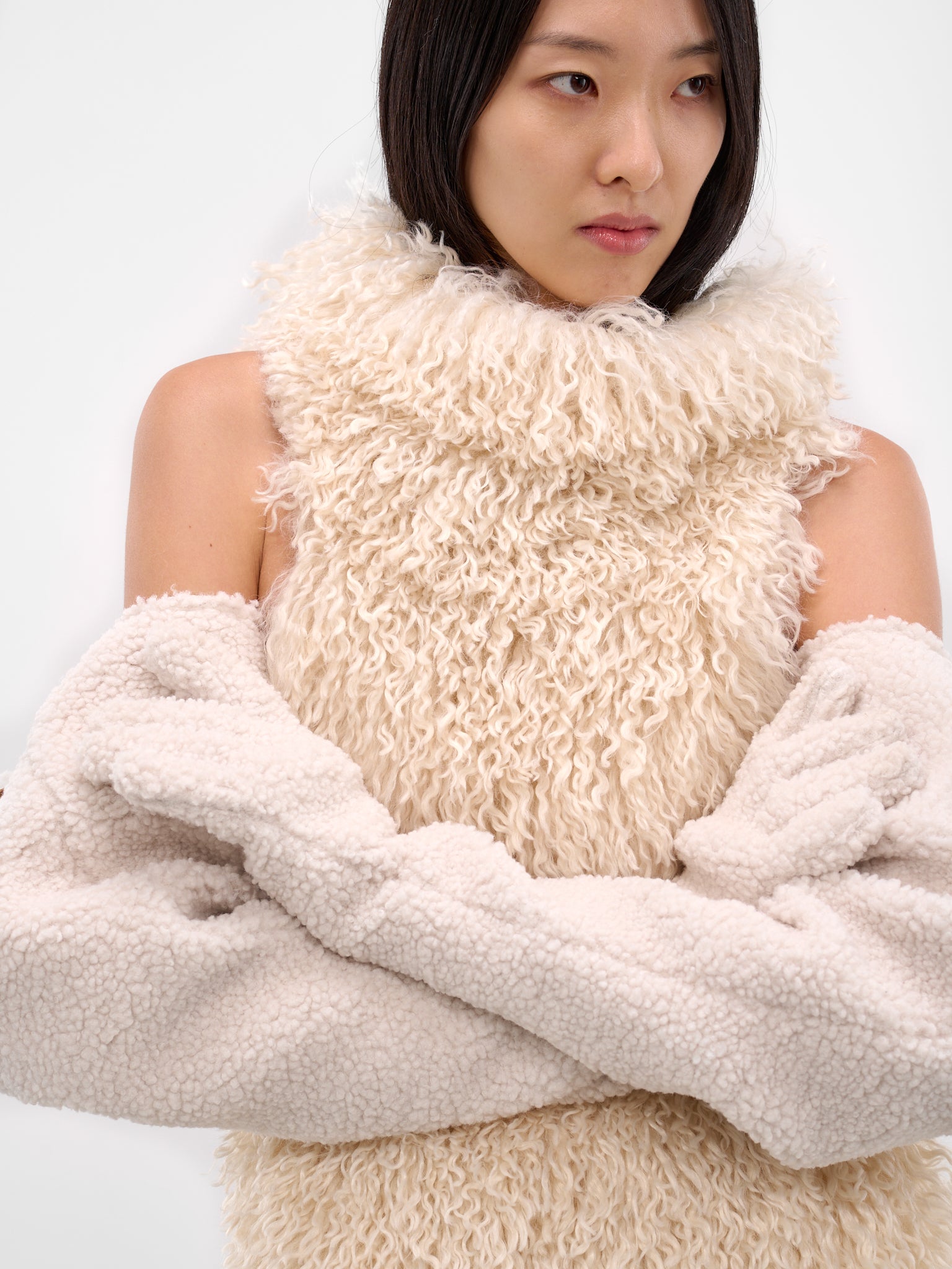 White Sherpa Gloves (GL001-SHERPA-WHITE)