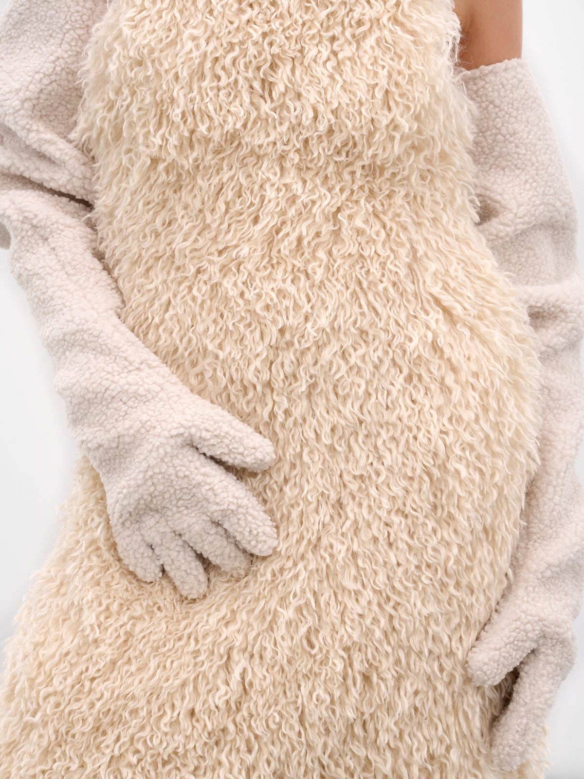 White Sherpa Gloves (GL001-SHERPA-WHITE)
