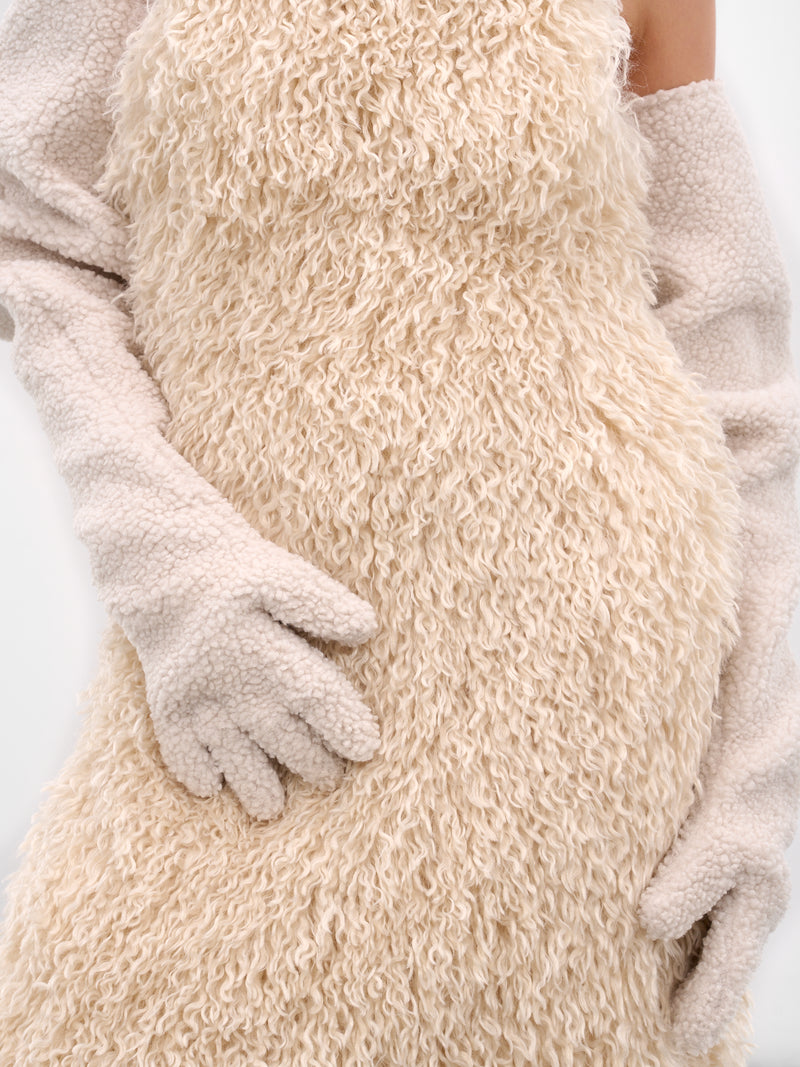 White Sherpa Gloves (GL001-SHERPA-WHITE)