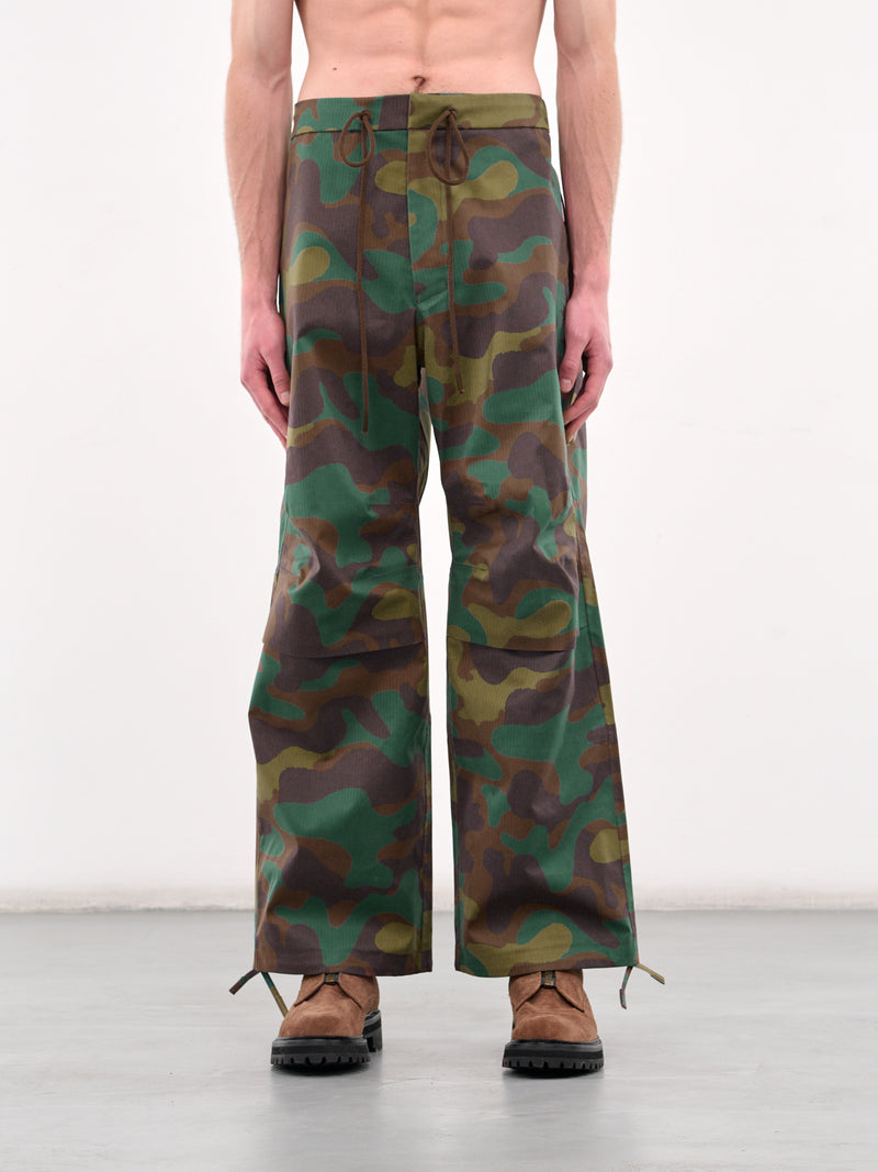 Goldwin Camouflage Trousers (GL75750MC-MILITARY-GREEN)