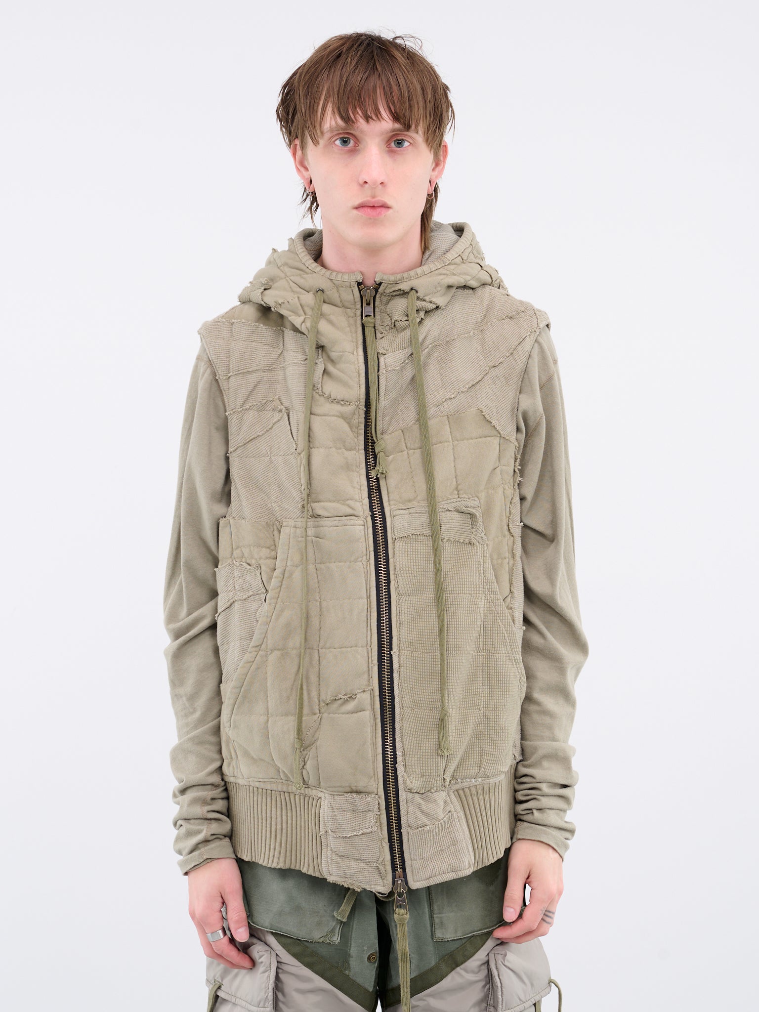 Patchwork Hoodie (GM002-ARMY)