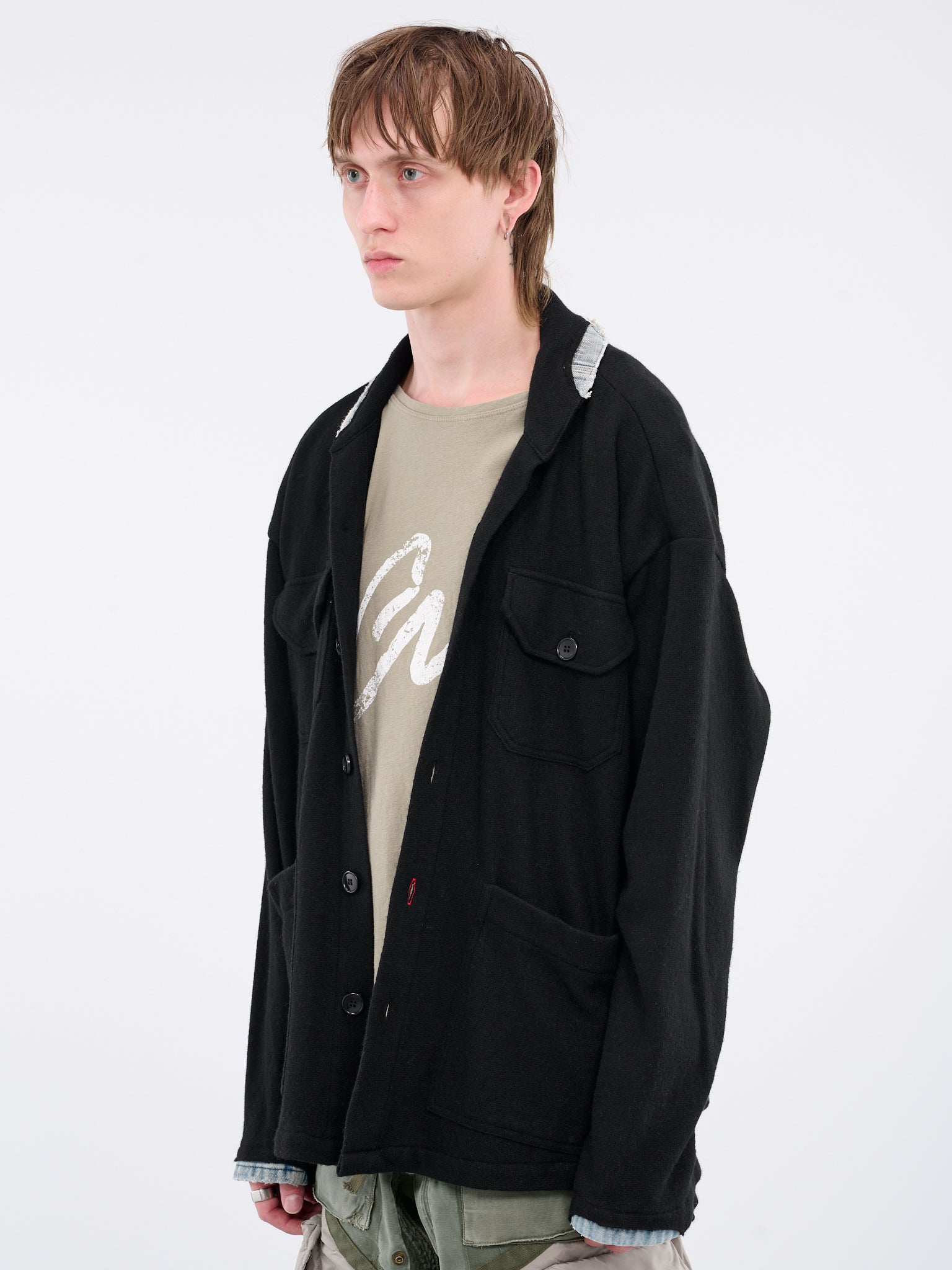Flannel Shirt (GM105-BLACK)