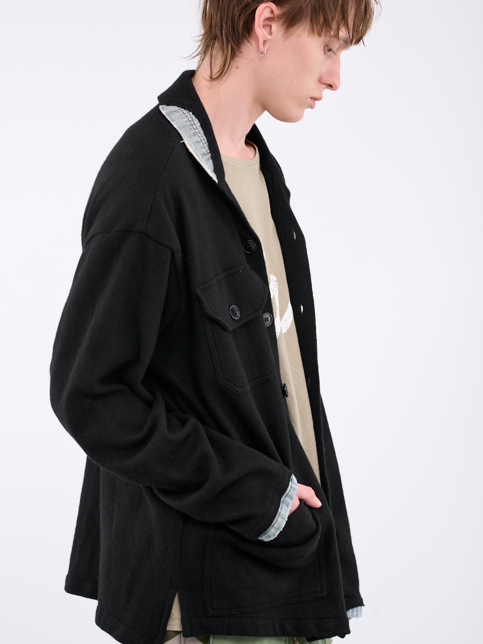 Flannel Shirt (GM105-BLACK)