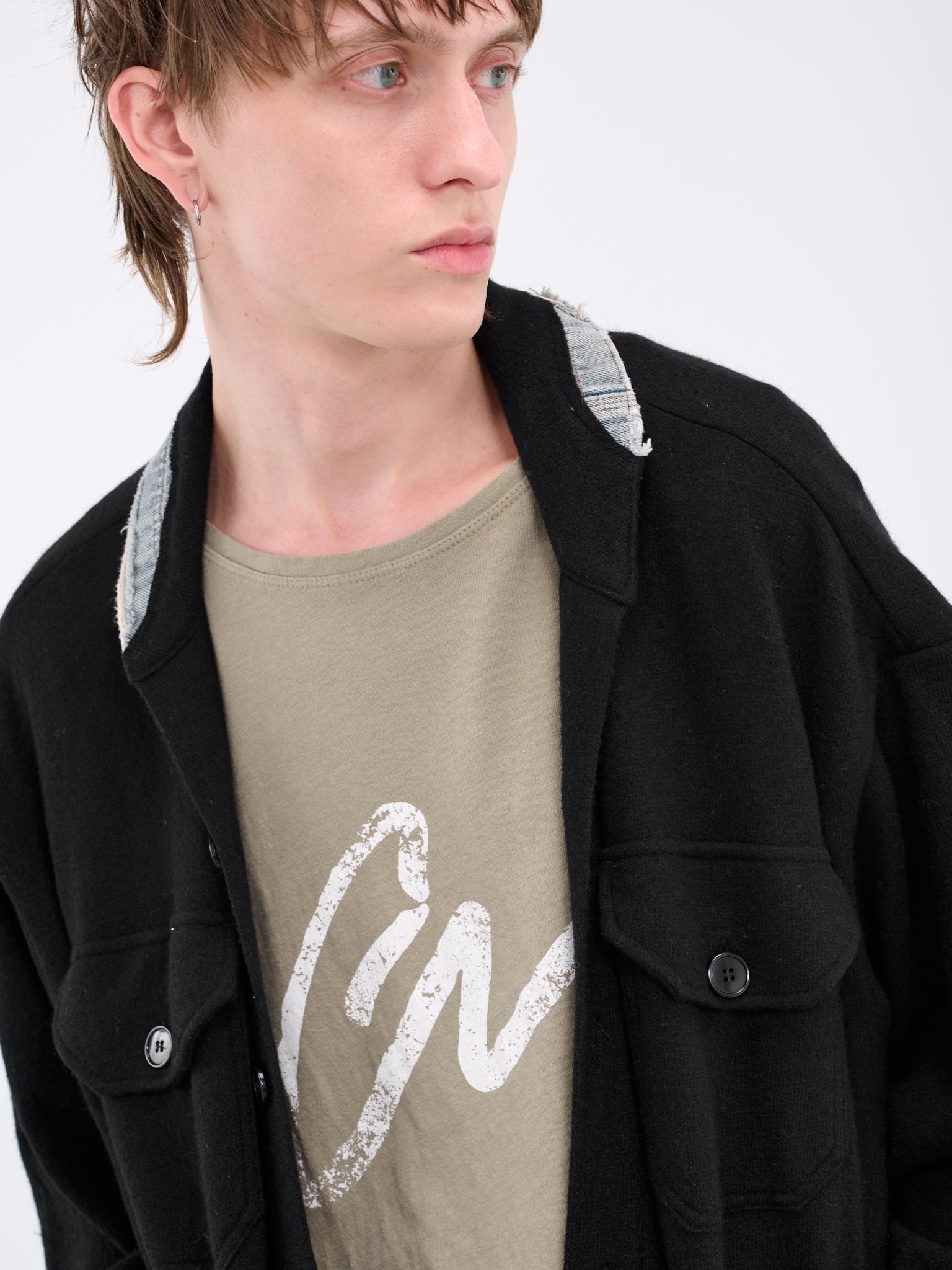 Flannel Shirt (GM105-BLACK)