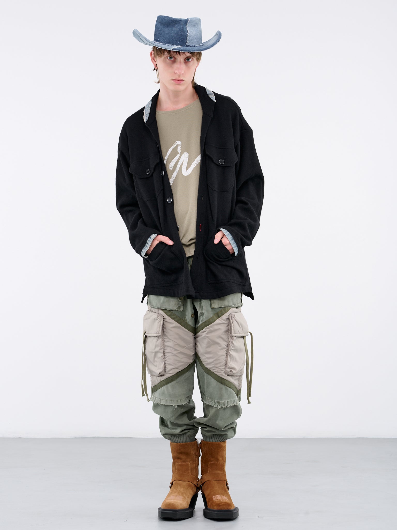 Flannel Shirt (GM105-BLACK)