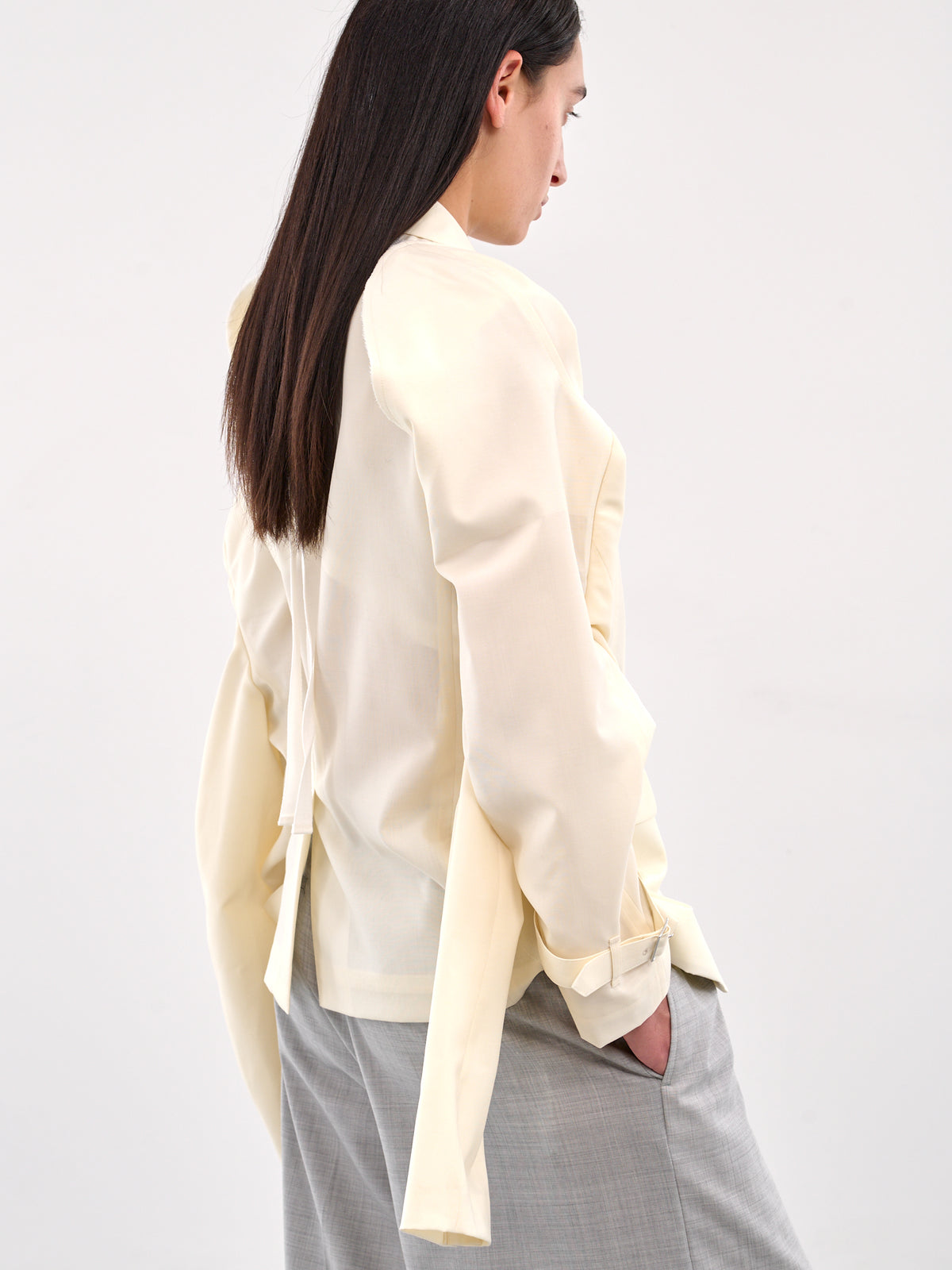 Double Sleeve Blazer (GO-J040-OFF-WHITE)