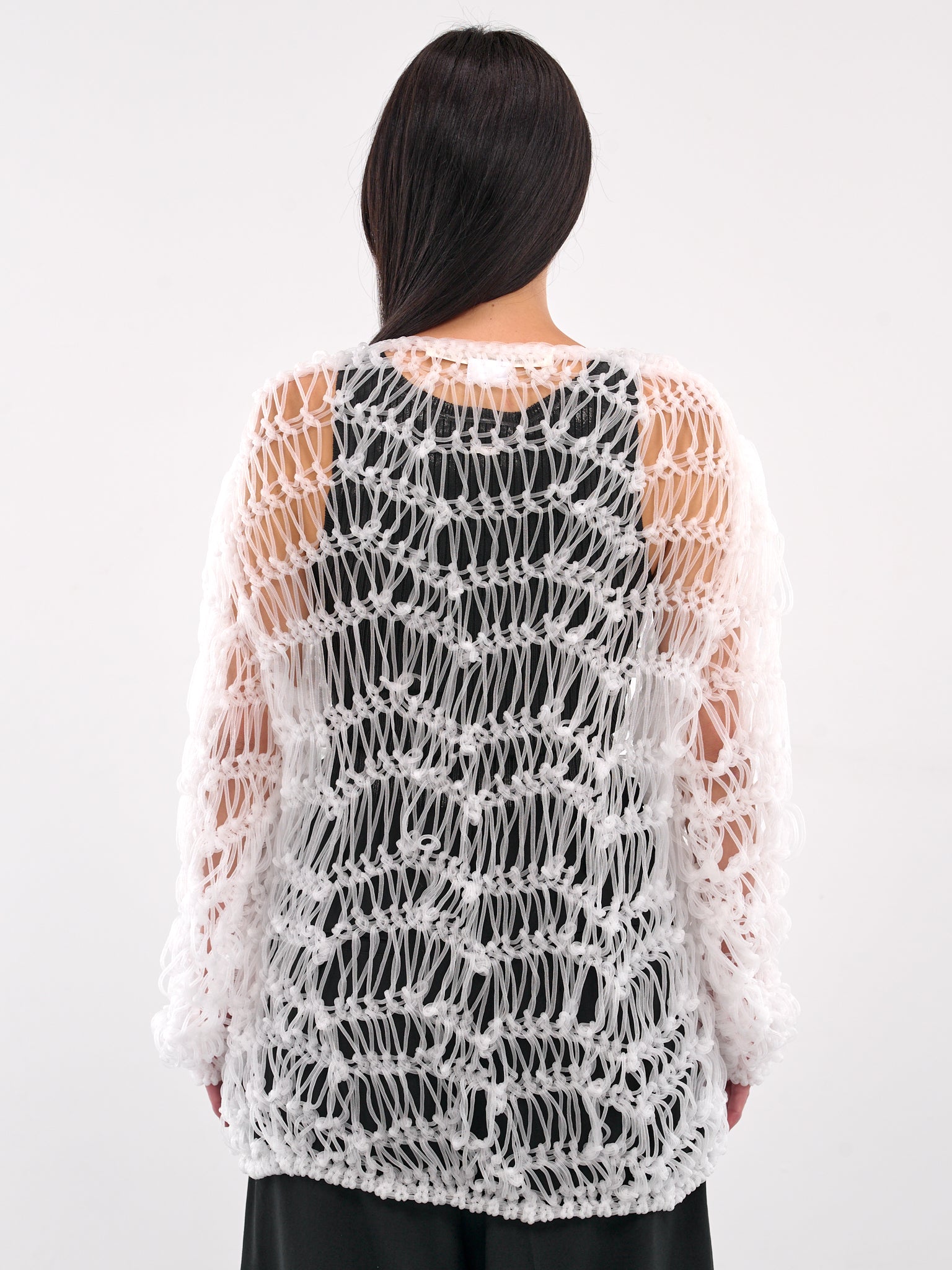 Translucent Knit Sweater (GO-N003-WHITE)