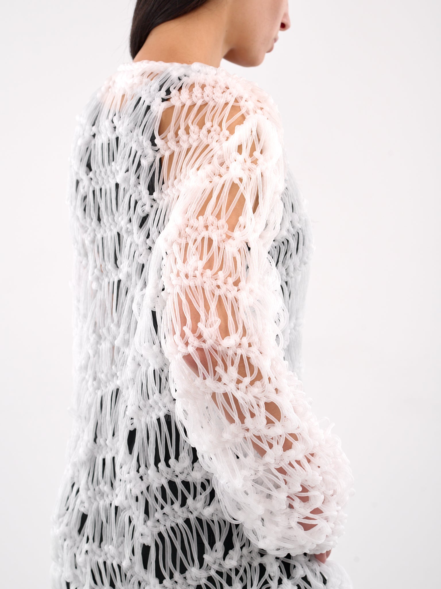 Translucent Knit Sweater (GO-N003-WHITE)