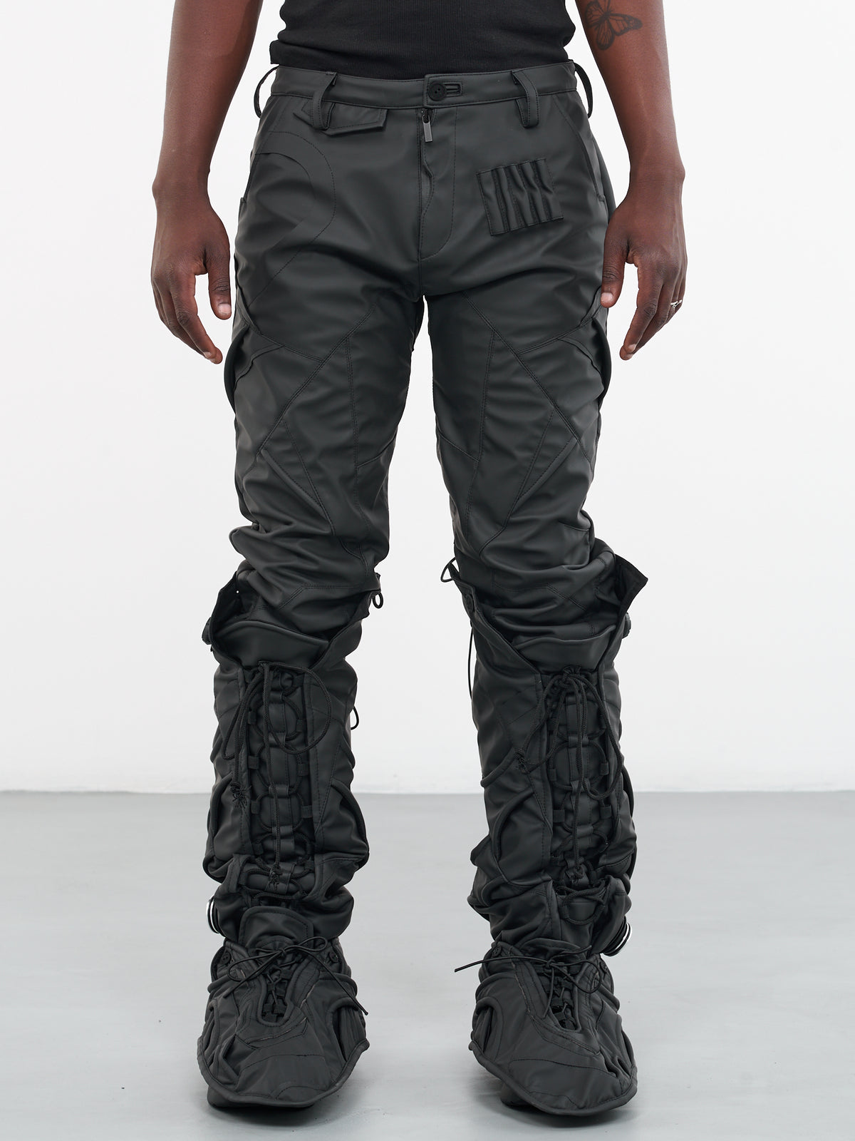 MOKOO Leather Trousers | H. Lorenzo - front