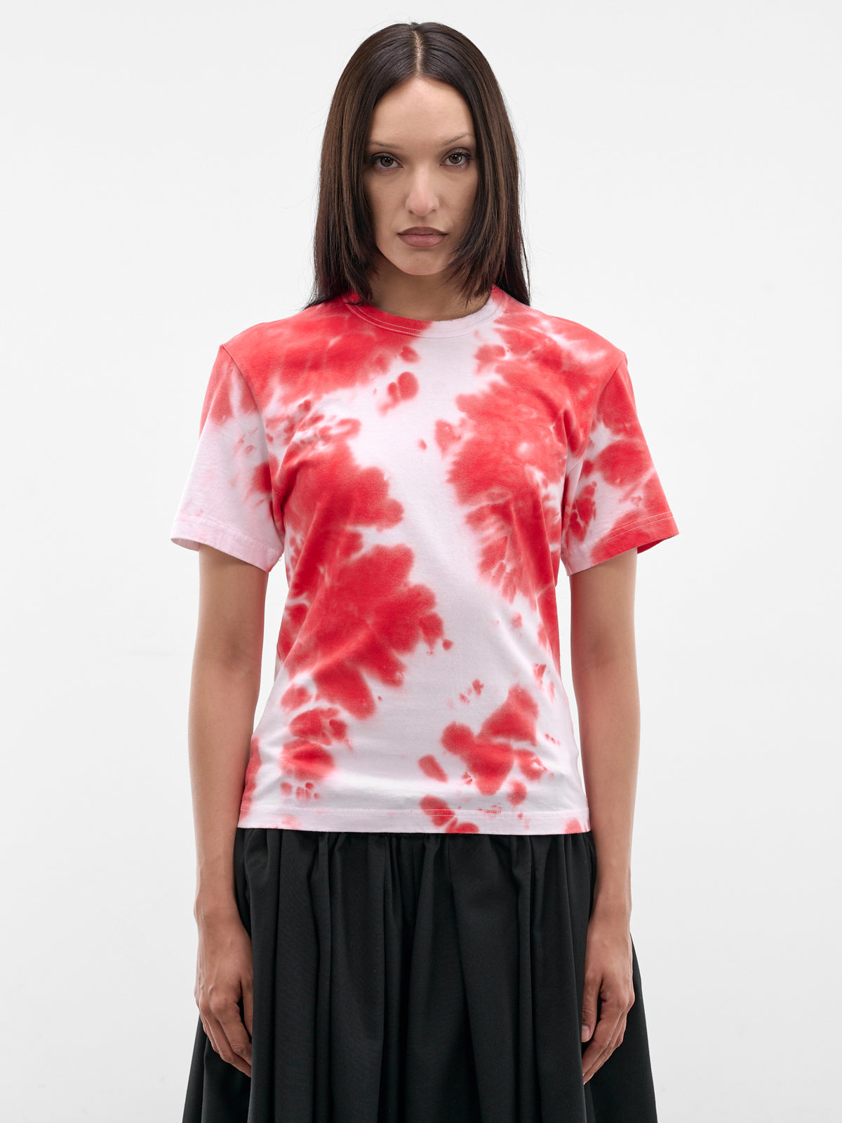 Red & White Tie-Dye Tee (GQ-T017-WHITE-RED)