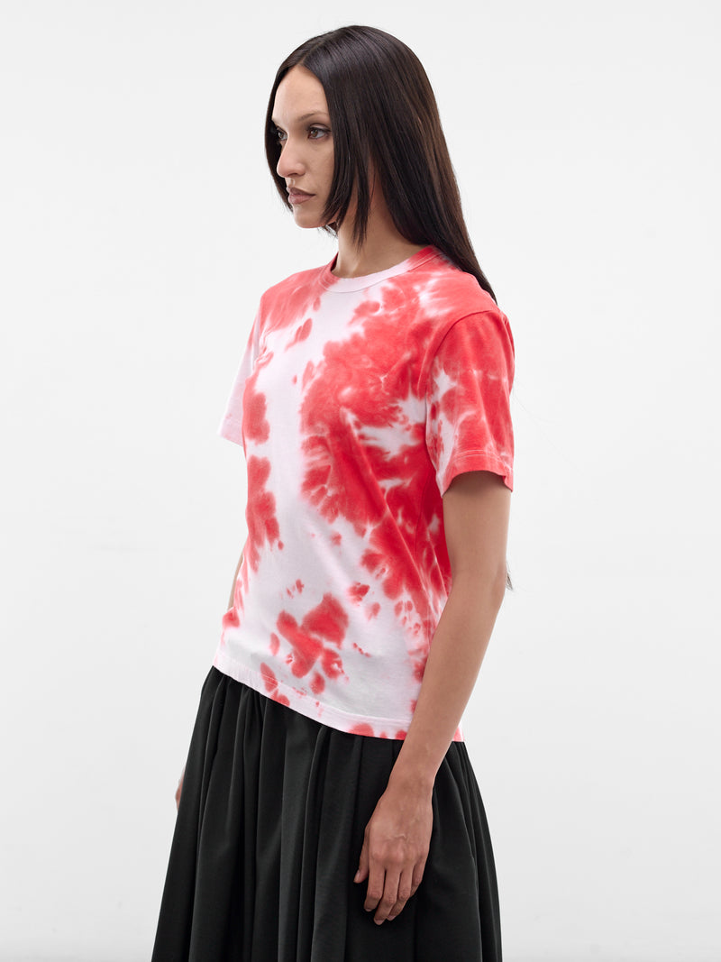 Red & White Tie-Dye Tee (GQ-T017-WHITE-RED)