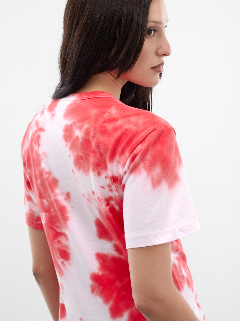 Red & White Tie-Dye Tee (GQ-T017-WHITE-RED)