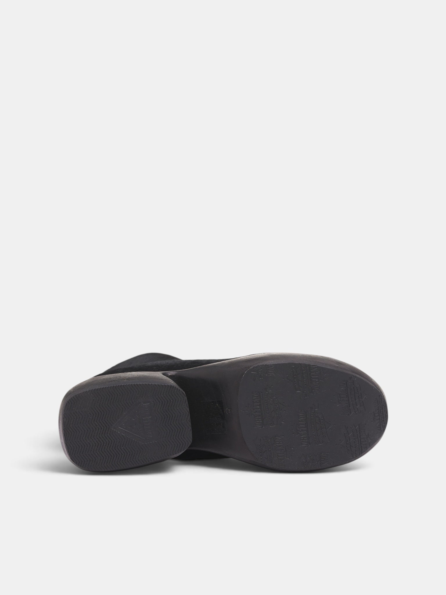 Short Hair Platform Ankle Boots (GR-K102-W26-BLACK)
