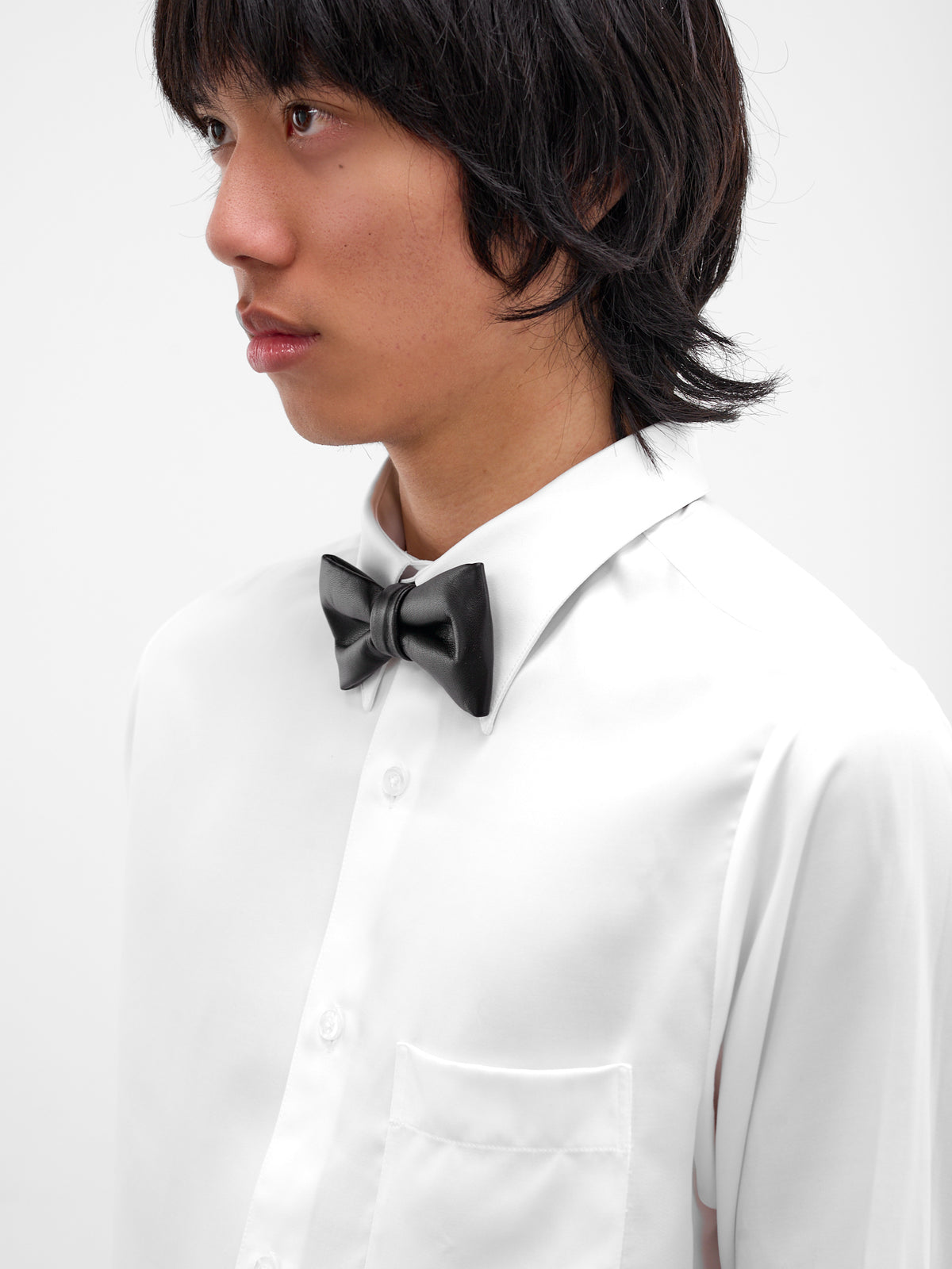 Black Silk Bow Tie (GR09-BLACK)