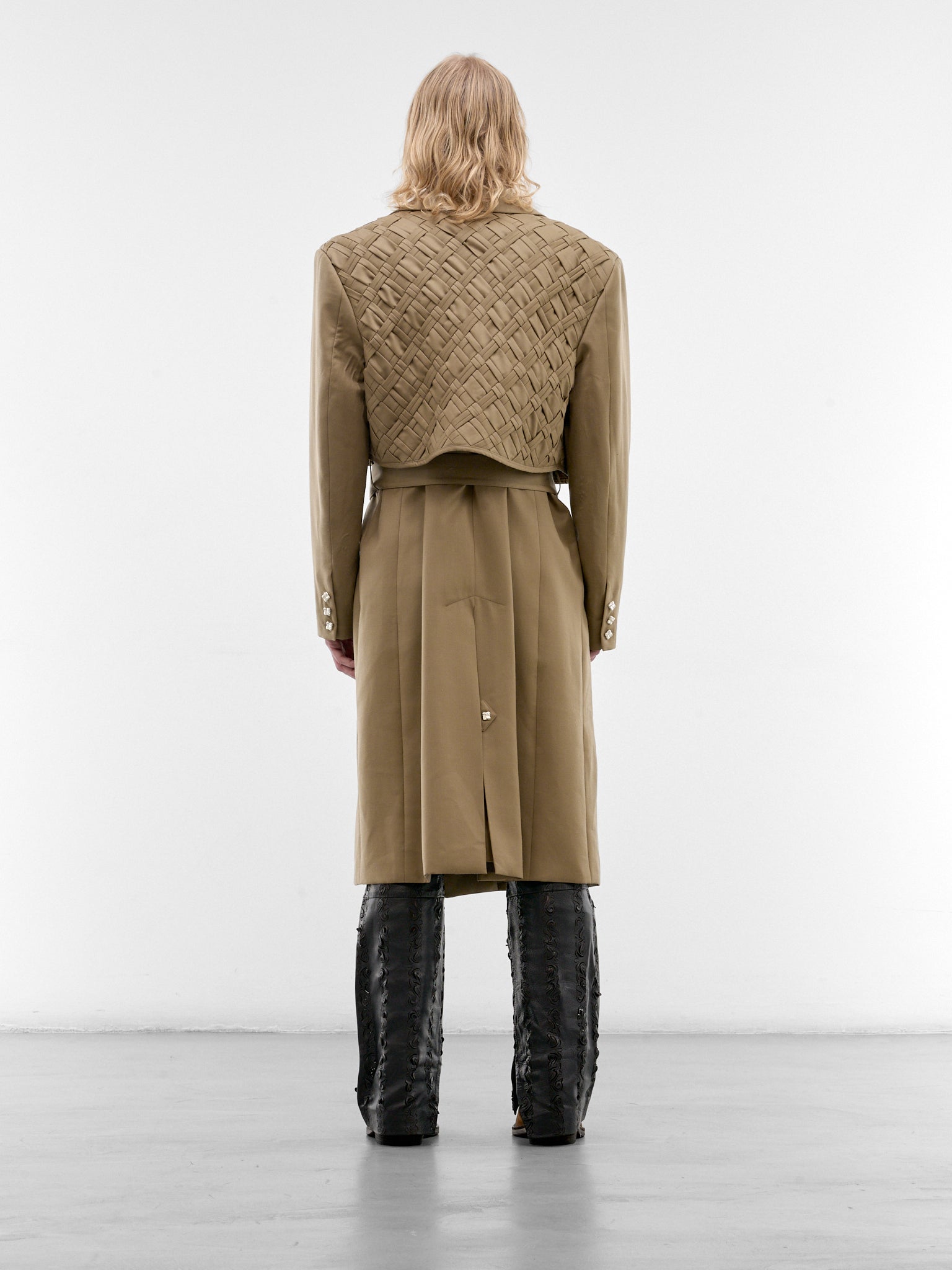 Beige Grandote Wool Trench Coat (GRANDOTE-COAT-BEIGE)