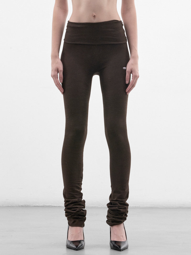 Brown Fold-Over Leggings (GRC-02-002BR-BROWN)