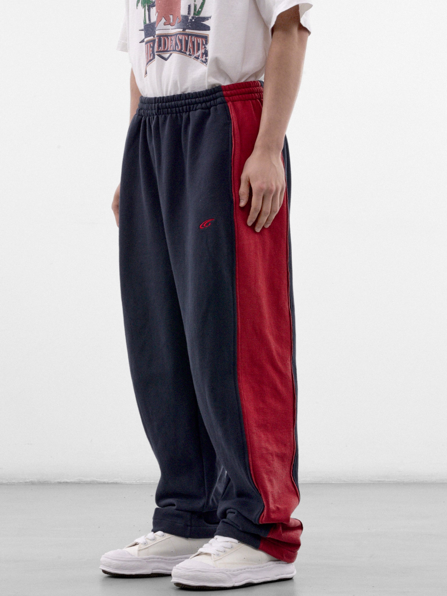 Navy Cotton Striped Sweatpants (GRC-04-009NV-NAVY)