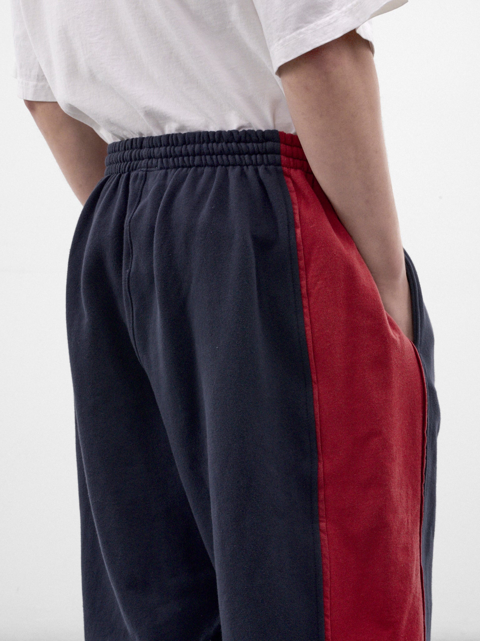 Navy Cotton Striped Sweatpants (GRC-04-009NV-NAVY)