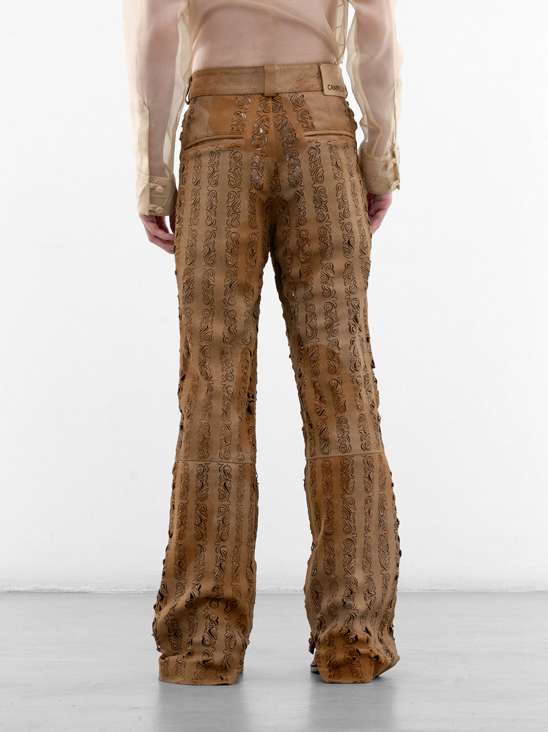 Original Leather Grecas Cut-Out Pants (GRECAS-PANTS-ORIGINAL)