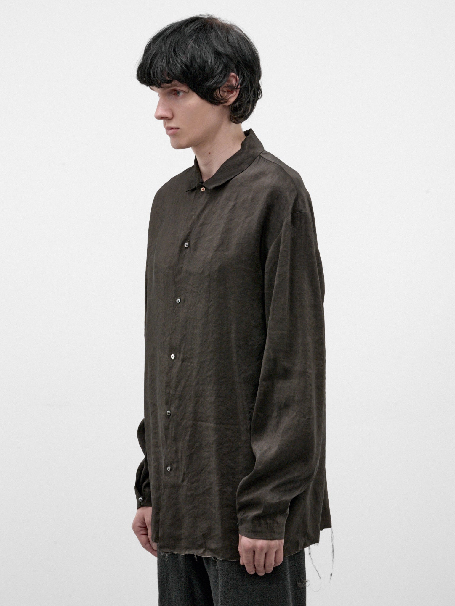 Coal Rayon-Ramie Shirt (H241-RRL-COAL)