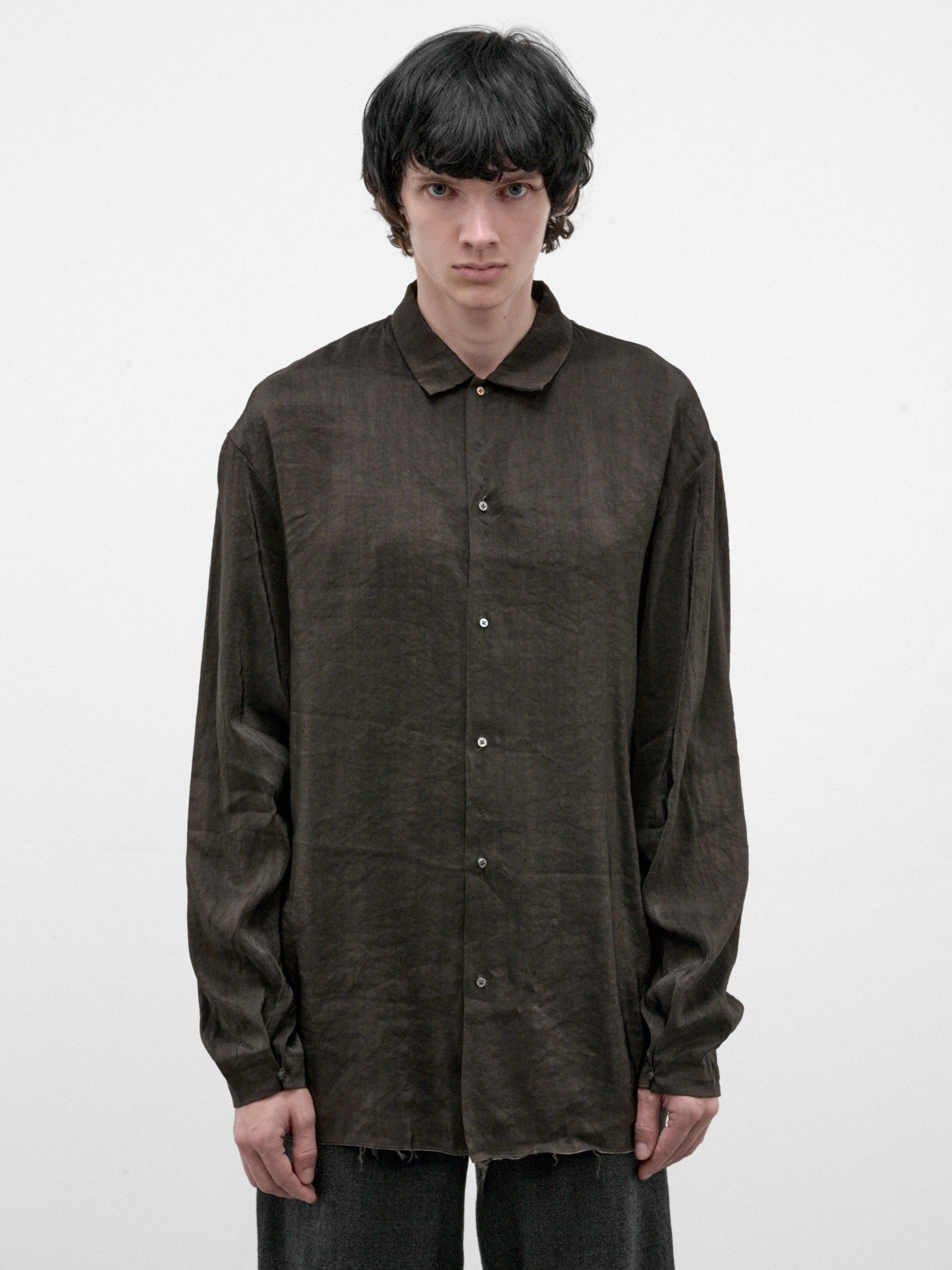 Coal Rayon-Ramie Shirt (H241-RRL-COAL)
