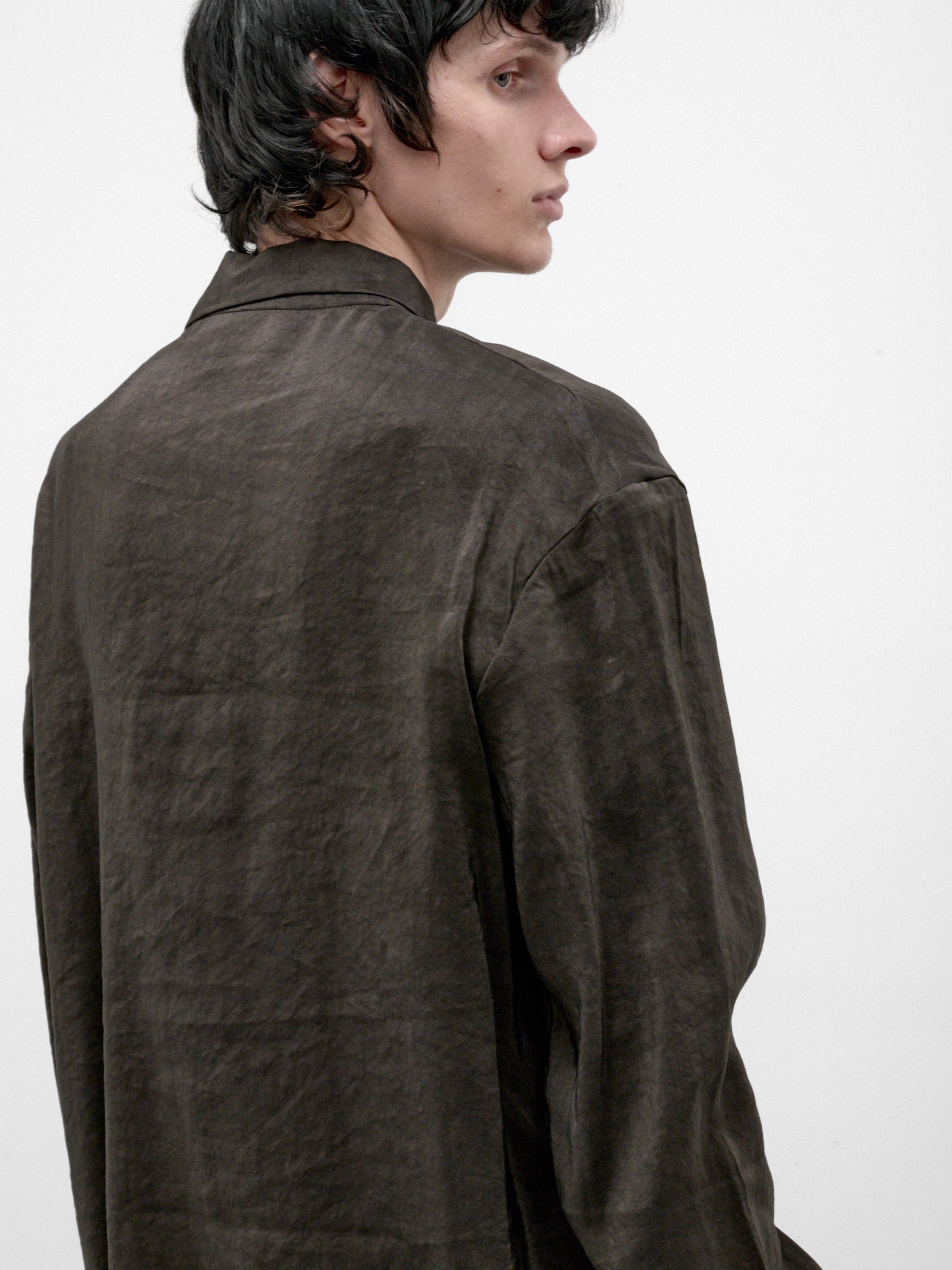 Coal Rayon-Ramie Shirt (H241-RRL-COAL)