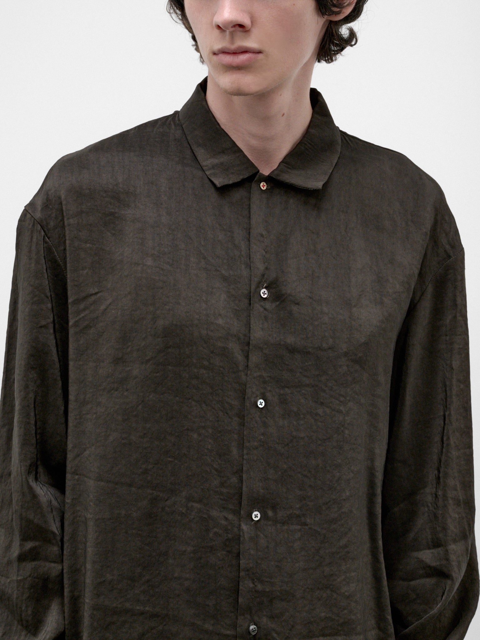 Coal Rayon-Ramie Shirt (H241-RRL-COAL)