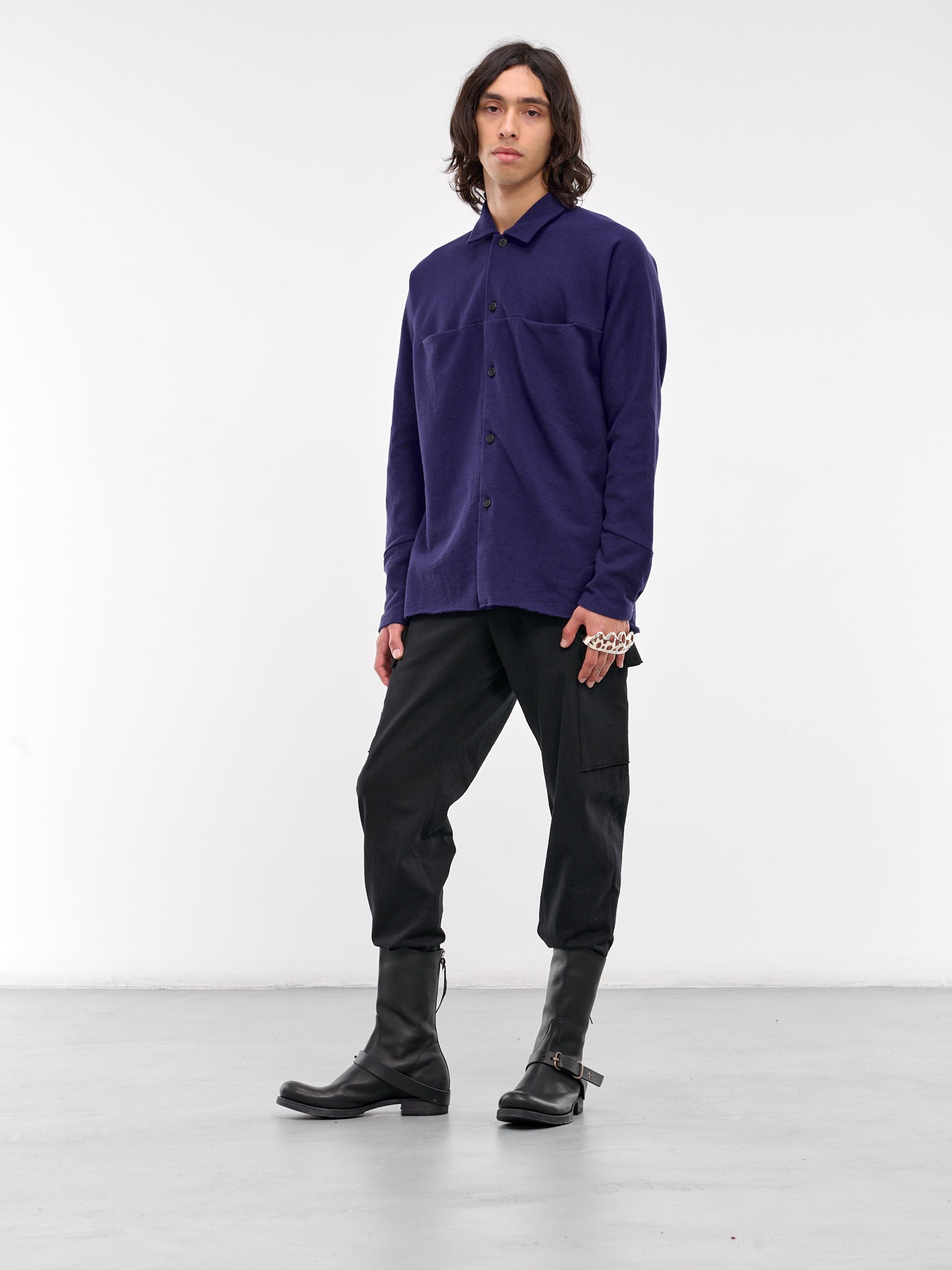 Two-Pocket One Piece Shirt (H250DB-JCKM-ROYAL-BLUE)