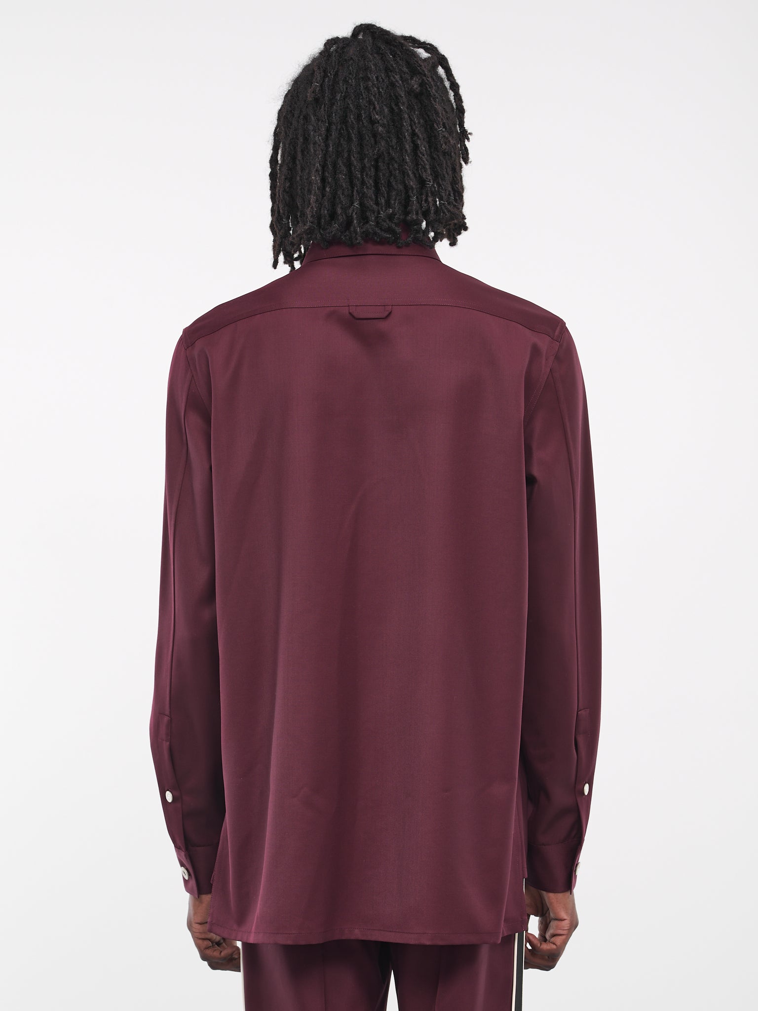 Wool Overshirt (H526Y05WBK-AUBERGINE)