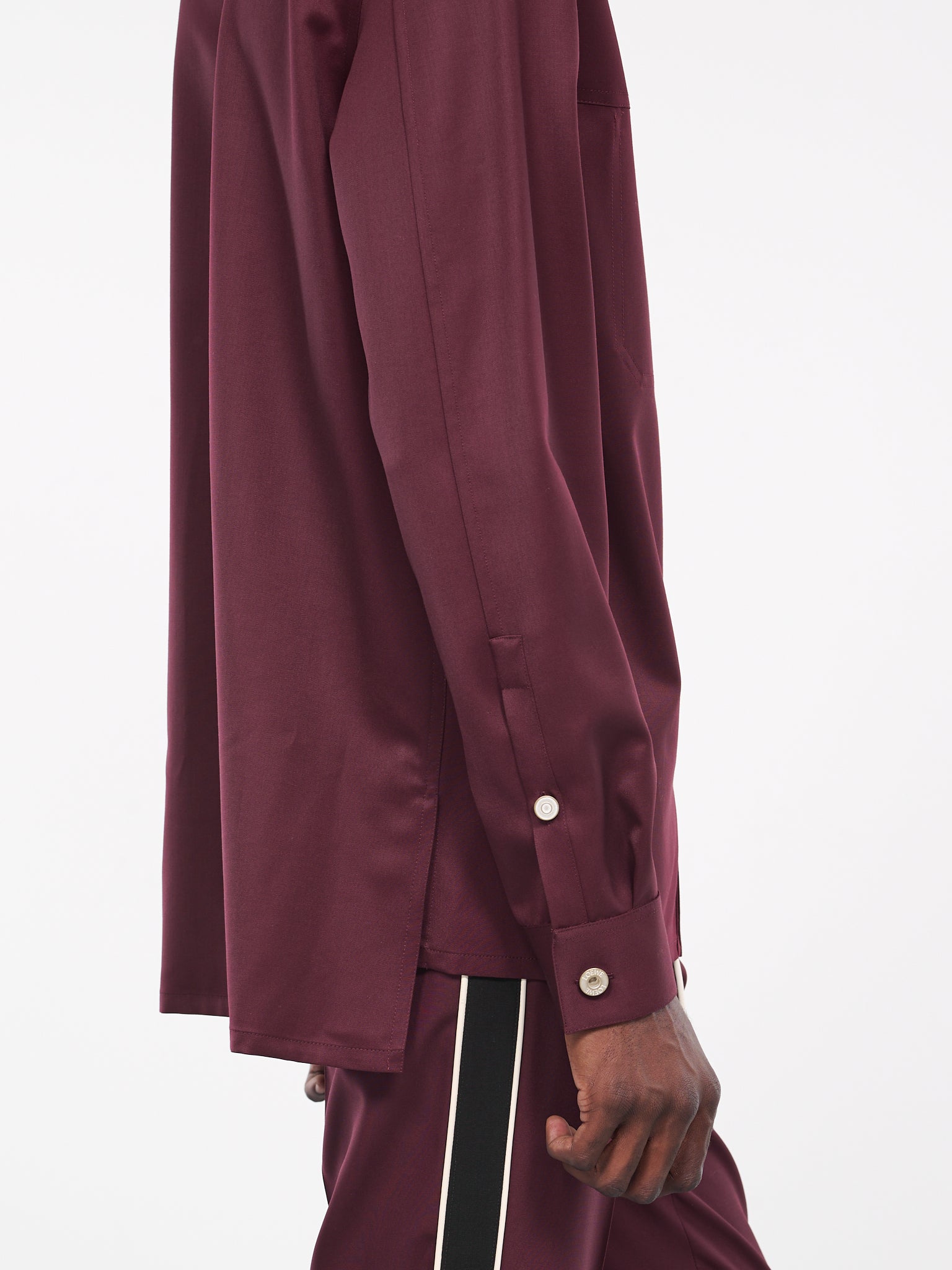 Wool Overshirt (H526Y05WBK-AUBERGINE)
