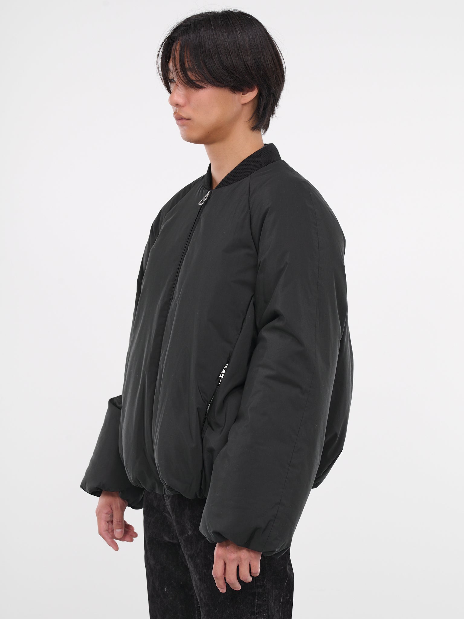 Padded Bomber Jacket (H526Y02W56-BLACK)