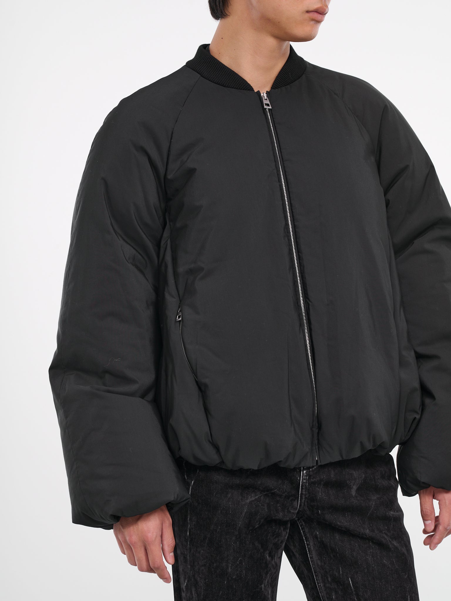 Padded Bomber Jacket (H526Y02W56-BLACK)