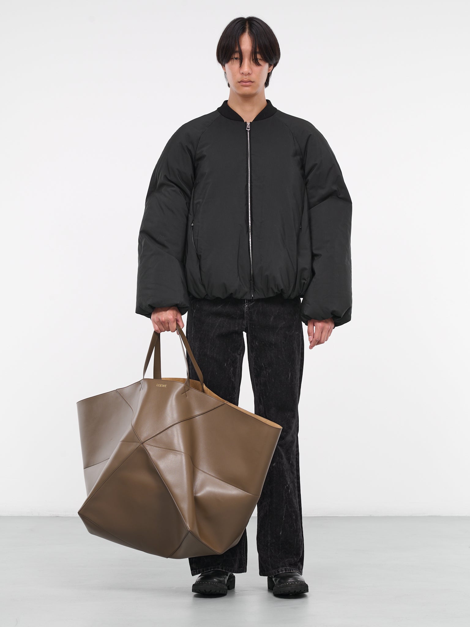 Padded Bomber Jacket (H526Y02W56-BLACK)