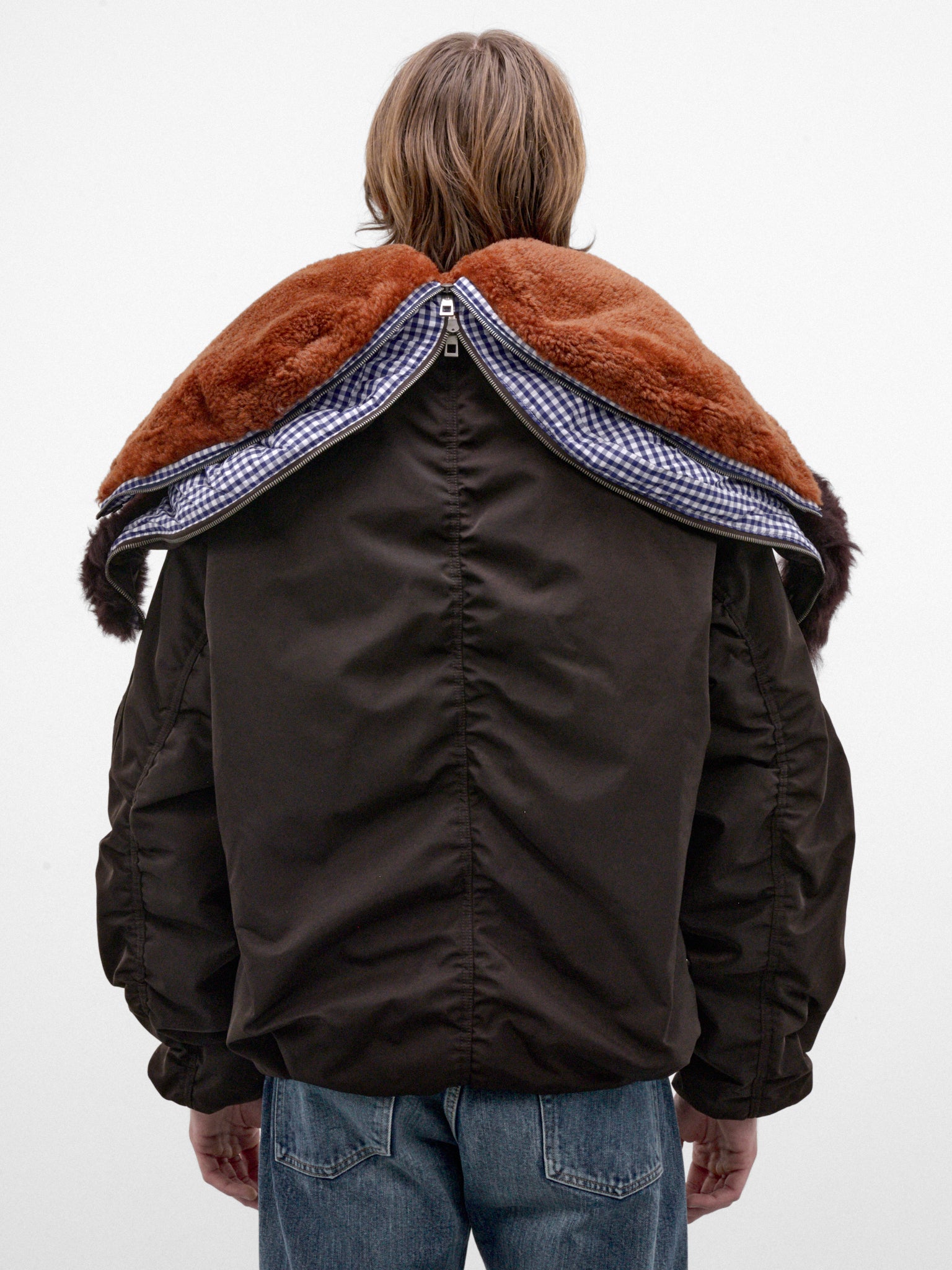 Brown Double-Layer Bomber Jacket (H526Y02WGL-BROWN)