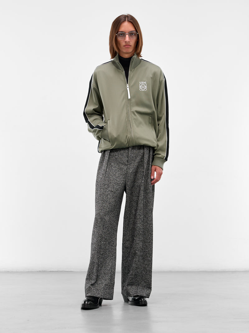 Green Technical Jersey Tracksuit Jacket (H526Y02X38-4160-KHAKI-GREEN)