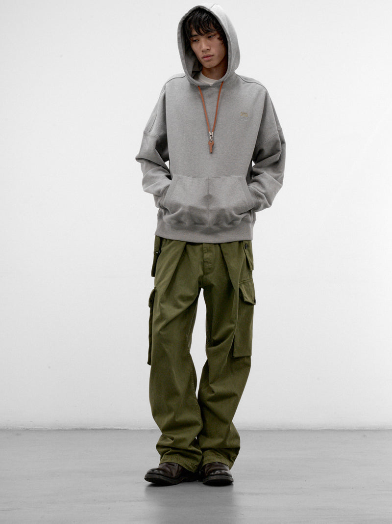 Khaki Cotton Cargo Trousers (H526Y04WK1-KHAKI-GREEN)
