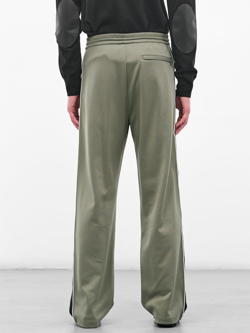 Green Technical Jersey Tracksuit Pants (H526Y04X59-4160-KHAKI-GREEN)
