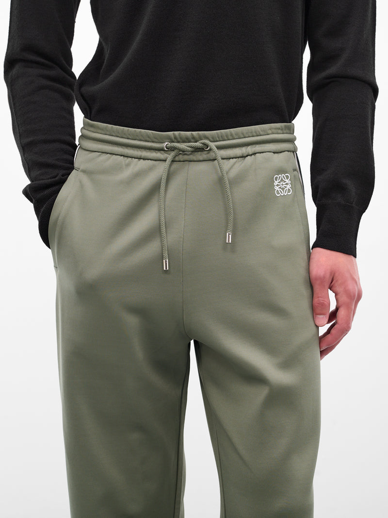 Green Technical Jersey Tracksuit Pants (H526Y04X59-4160-KHAKI-GREEN)
