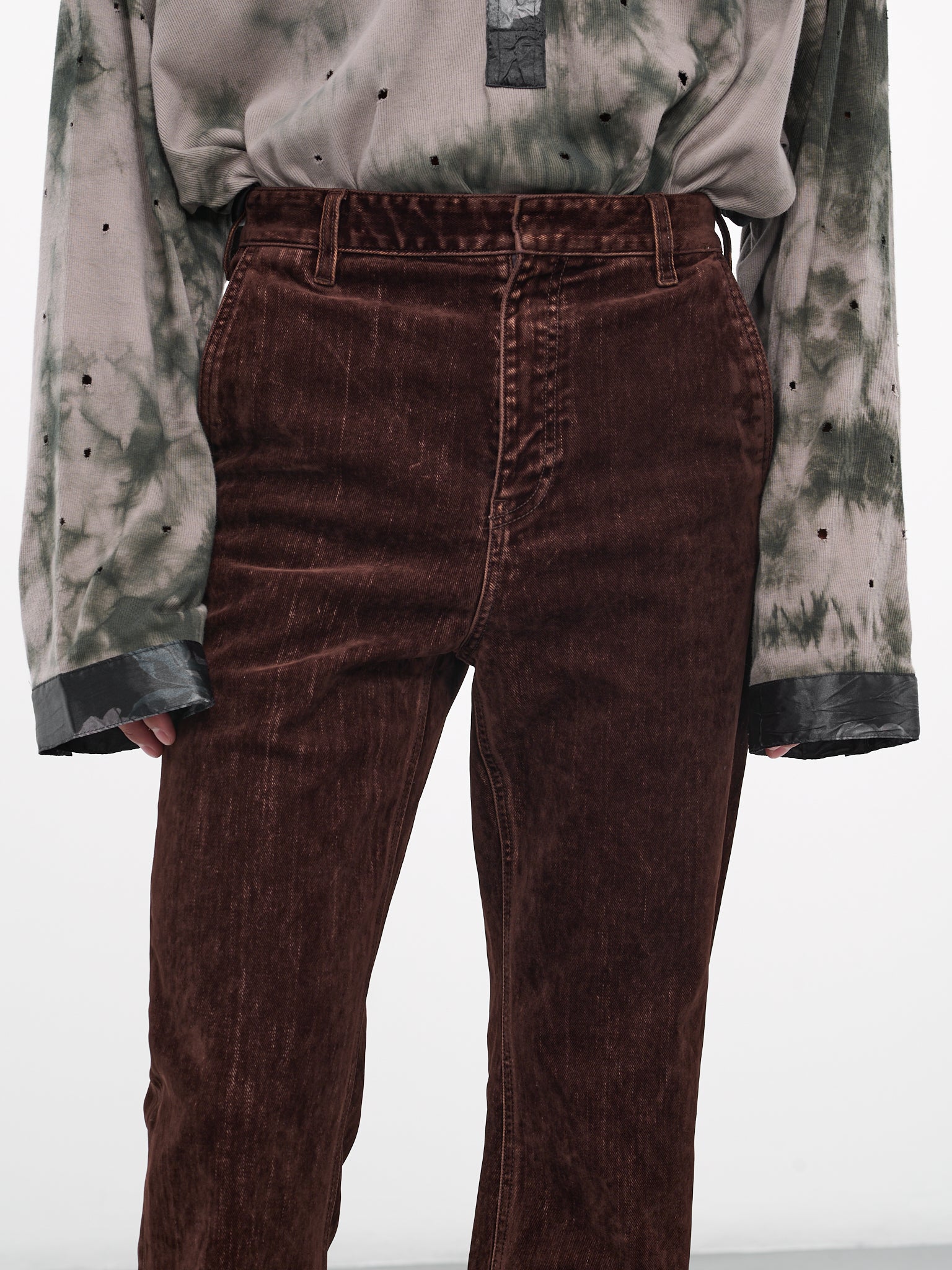 Bootleg Jeans (H526Y11W12-COFFEE-BEAN)