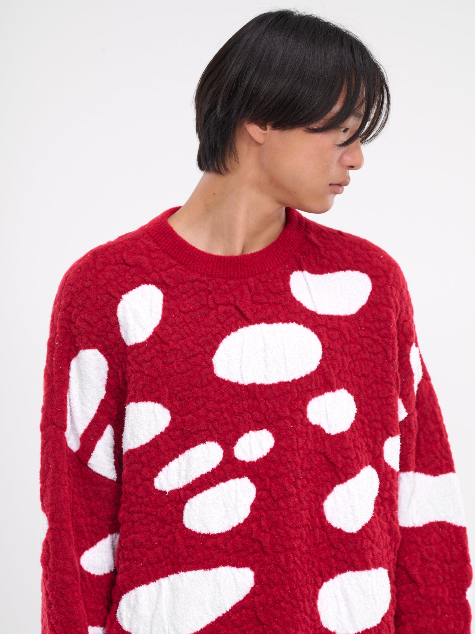 Mushroom Sweater (H526Y14KET-RED-WHITE)
