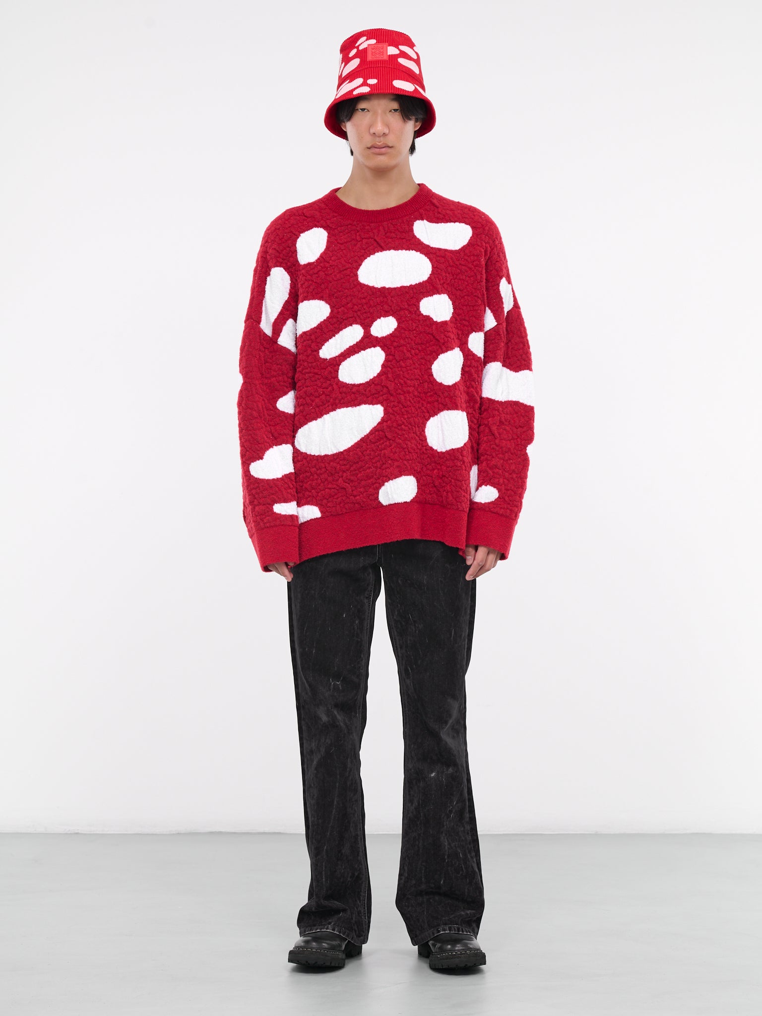 Mushroom Sweater (H526Y14KET-RED-WHITE)