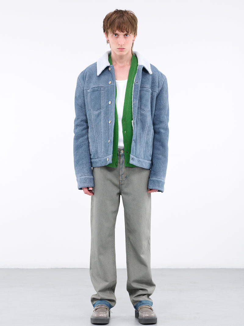 Calvin Klein Indigo Denim Workwear Jacket in Blue for Men