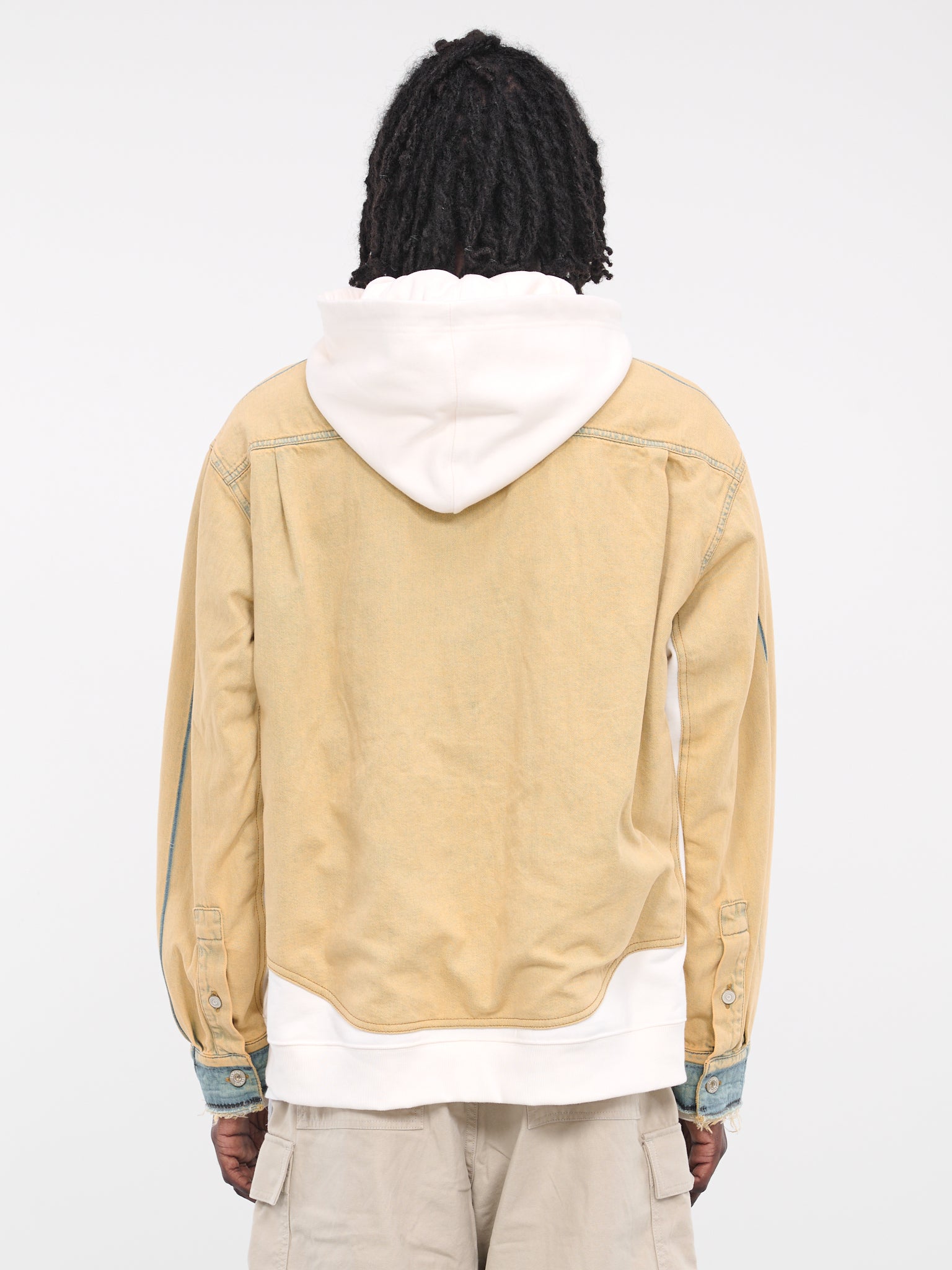 Hooded Denim Jacket (H526Y50X18-TEA-WASH)