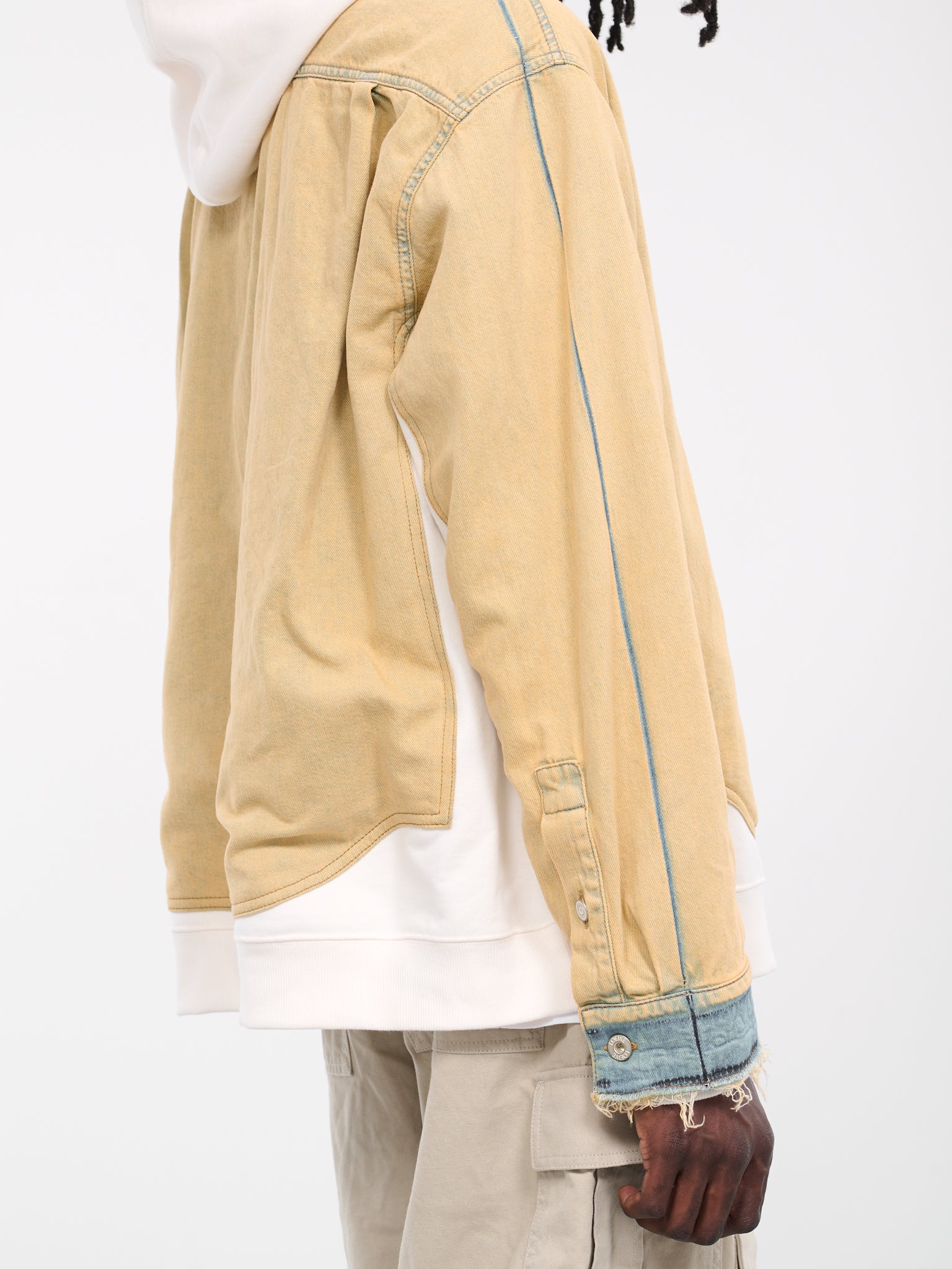 Hooded Denim Jacket (H526Y50X18-TEA-WASH)
