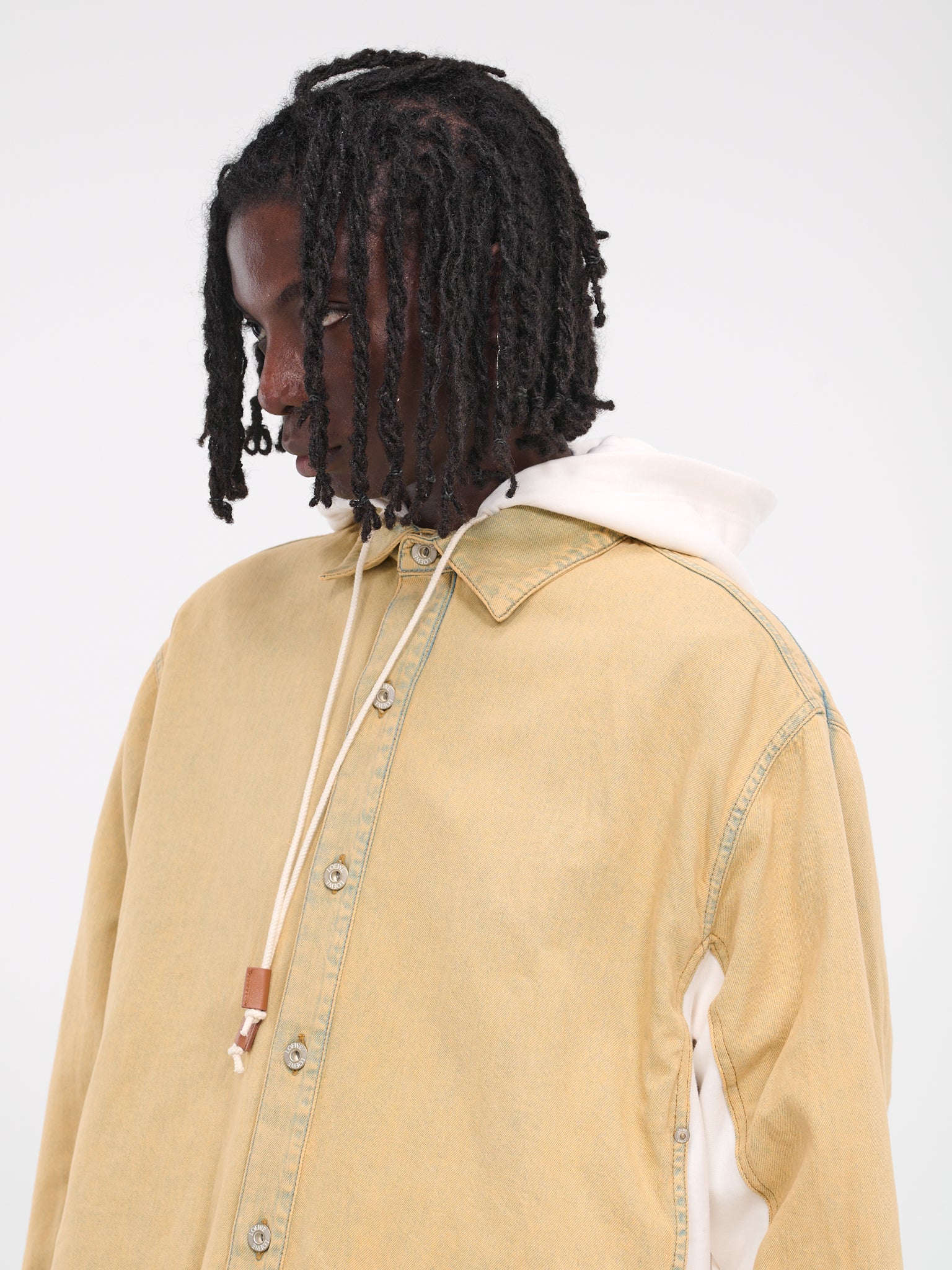 Hooded Denim Jacket (H526Y50X18-TEA-WASH)