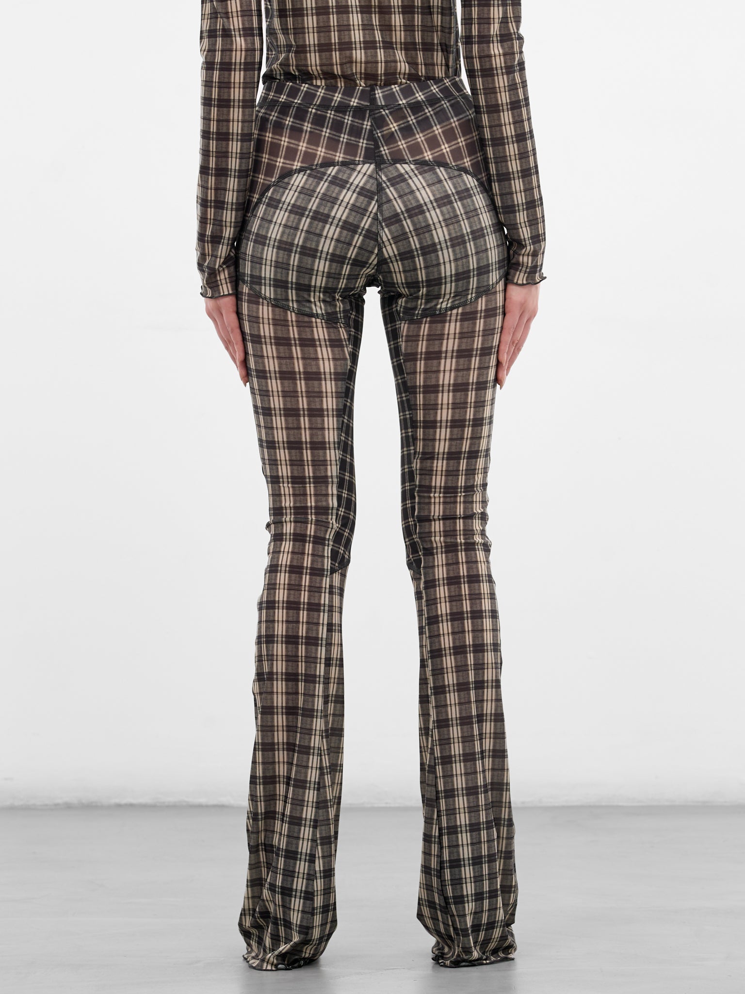 Black Halcyon Mesh Check Leggings (HALE0CC-COMBI-CHECK)