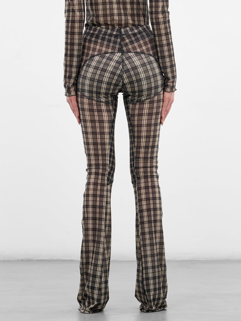 Black Halcyon Mesh Check Leggings (HALE0CC-COMBI-CHECK)