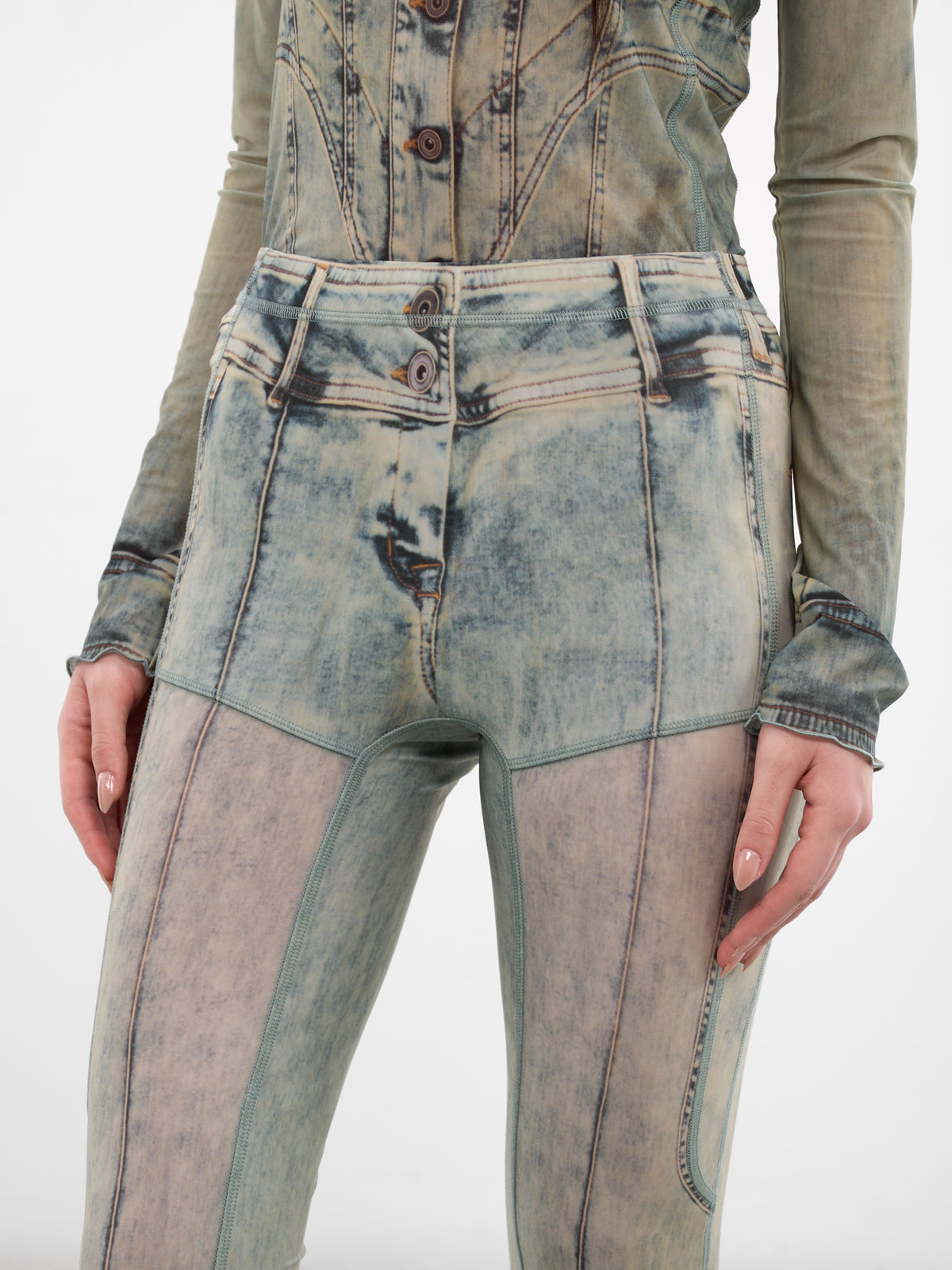 Halcyon Trompe L'oeil Jeans Leggings (HALE0HA-HARLEY)