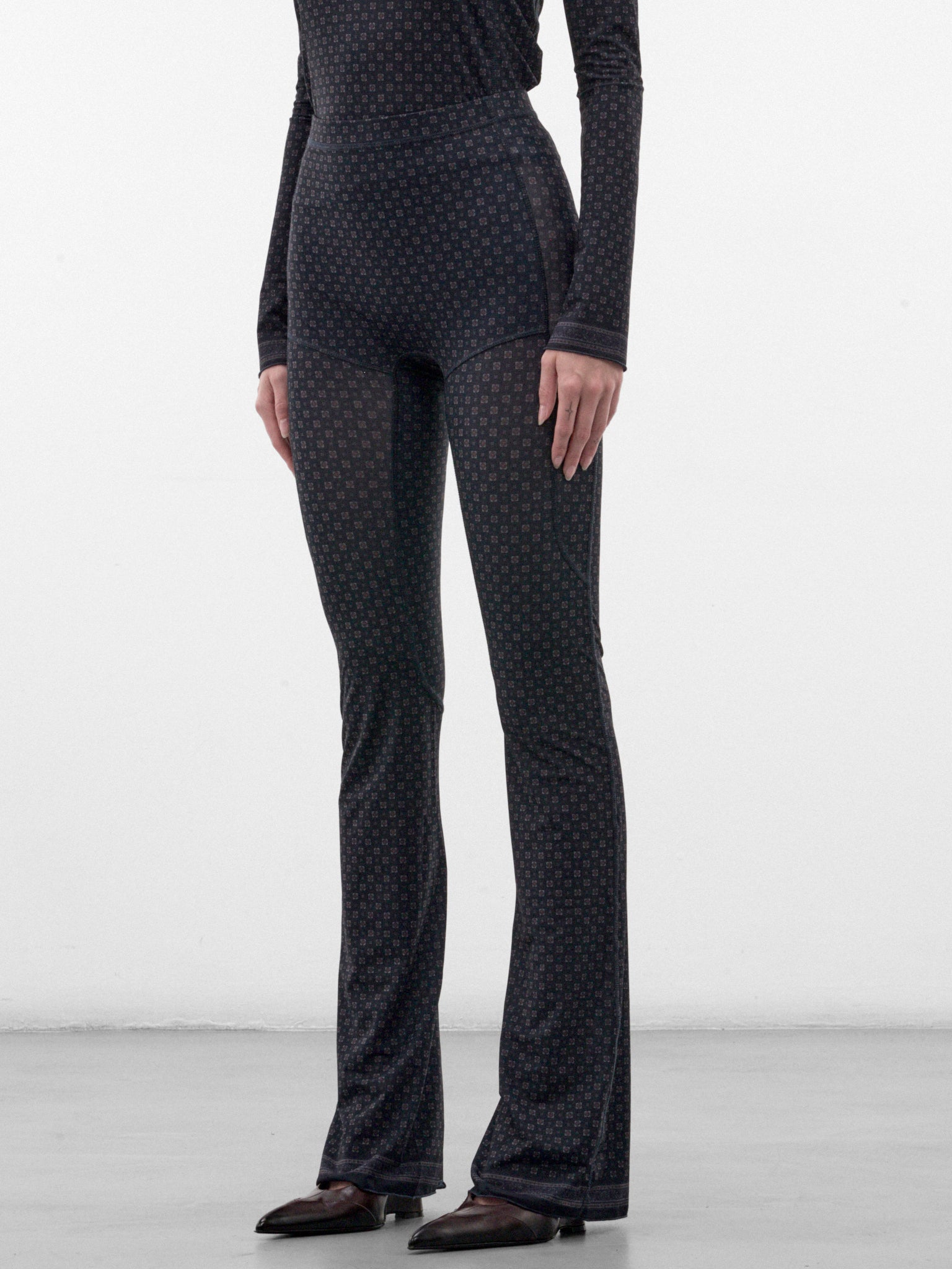 Navy Mesh Leggings (HALLE0SC-SCARF)