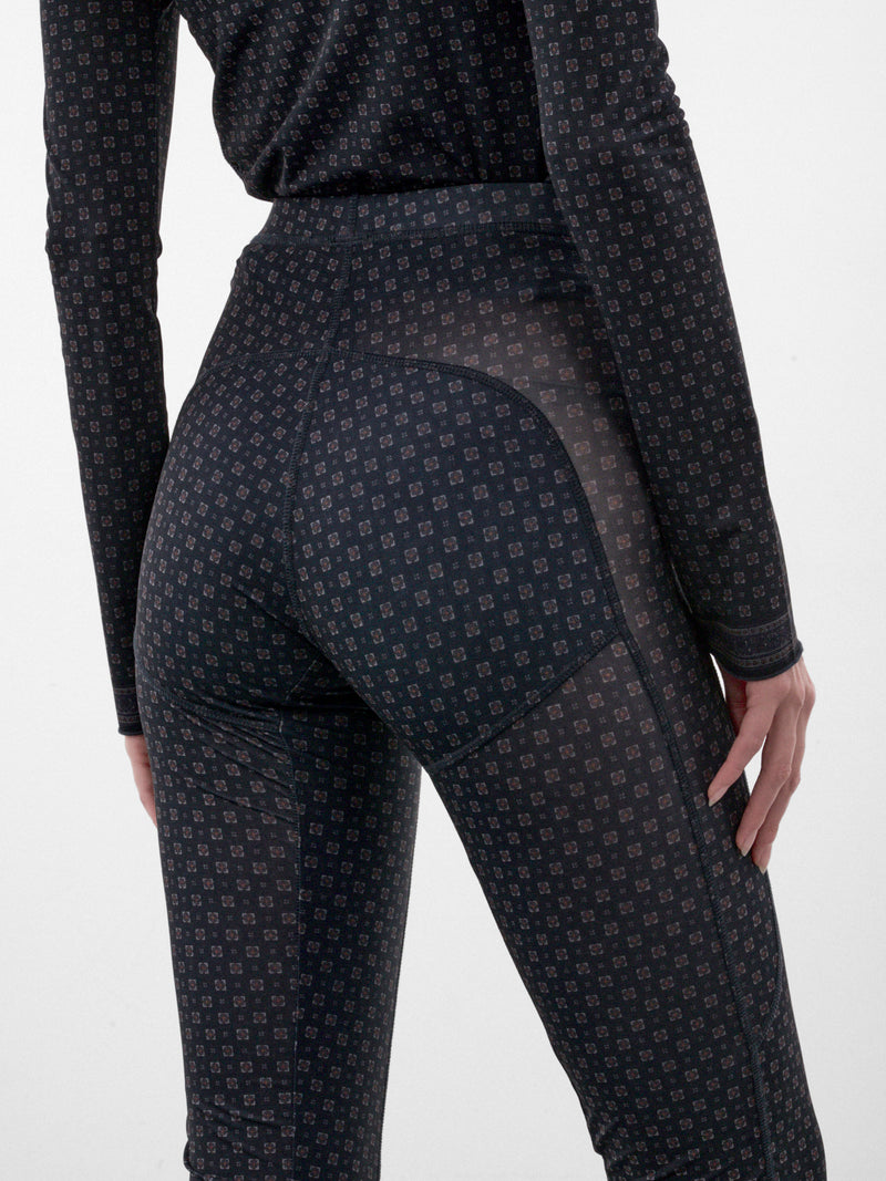 Navy Mesh Leggings (HALLE0SC-SCARF)